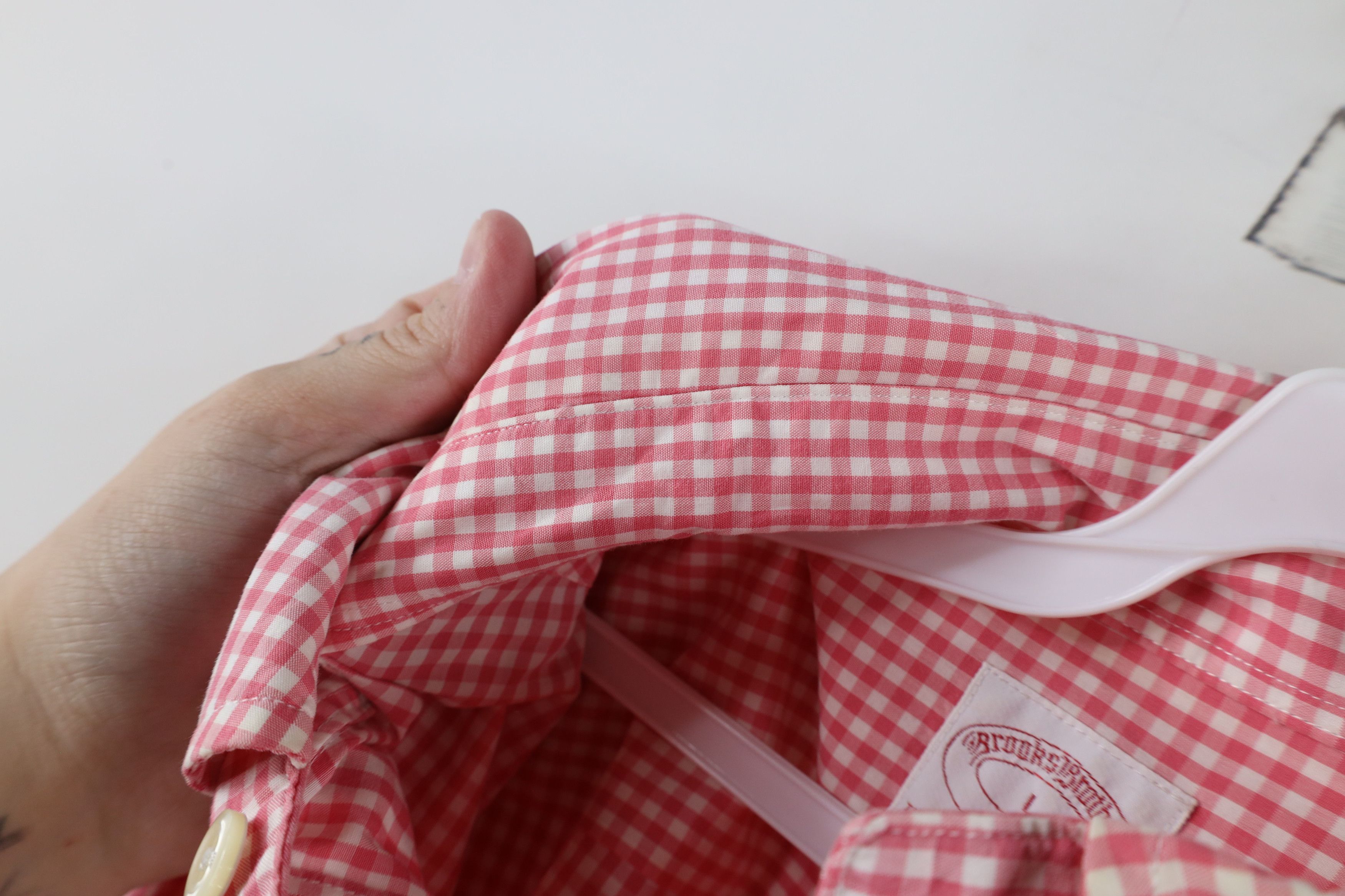 Brooks Brothers × Vintage Vintage Brooks Brothers Button Down Shirt Gingham Plaid Size US L / EU 52-54 / 3 - 7 Thumbnail