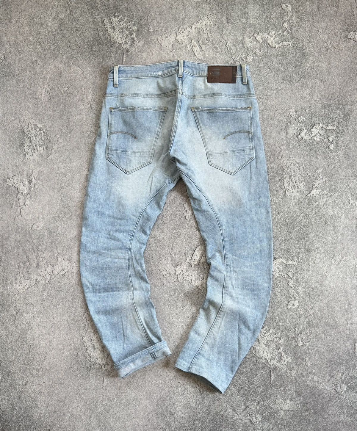 G-Star G star raw 34/36 ARC 3D slim Distressed denim pant trouser Size US 34 / EU 50 - 16 Thumbnail