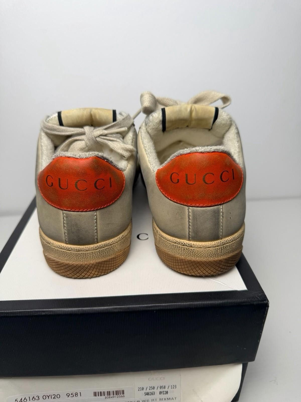 Gucci Gucci Screener Distressed Sneaker SZ 5.5 G Authentic Size US 6 / EU 39 - 4 Thumbnail