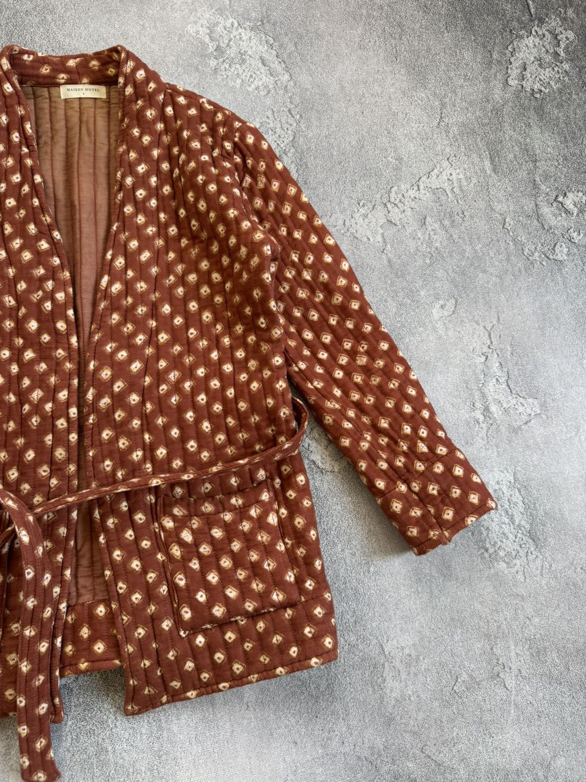 Maison Hotel Maison Hotel S/size kimono 👘 belt jacket quilted blazer Size S / US 4 / IT 40 - 8 Thumbnail