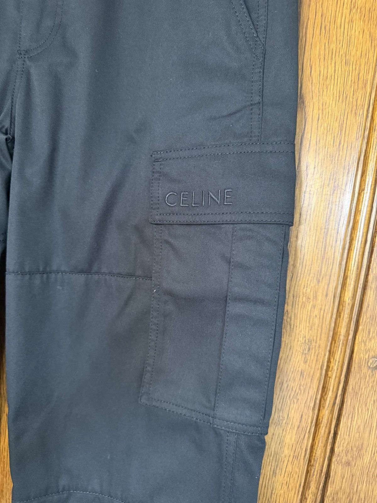 Celine $1.5k Celine logo black cargo pants jeans Hedi Slimane 48 Size US 32 / EU 48 - 16 Thumbnail