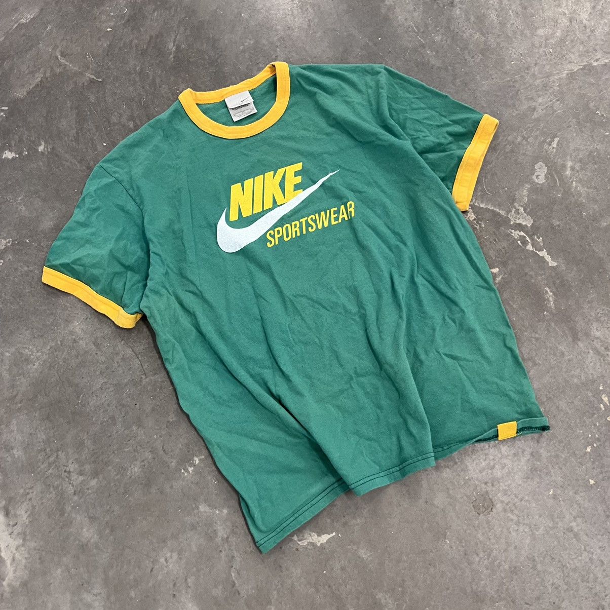 Nike × Vintage Vintage Nike 2003 Y2K Ringer Shirt 80s style XL streetwear Size US XL / EU 56 / 4 - 2 Thumbnail