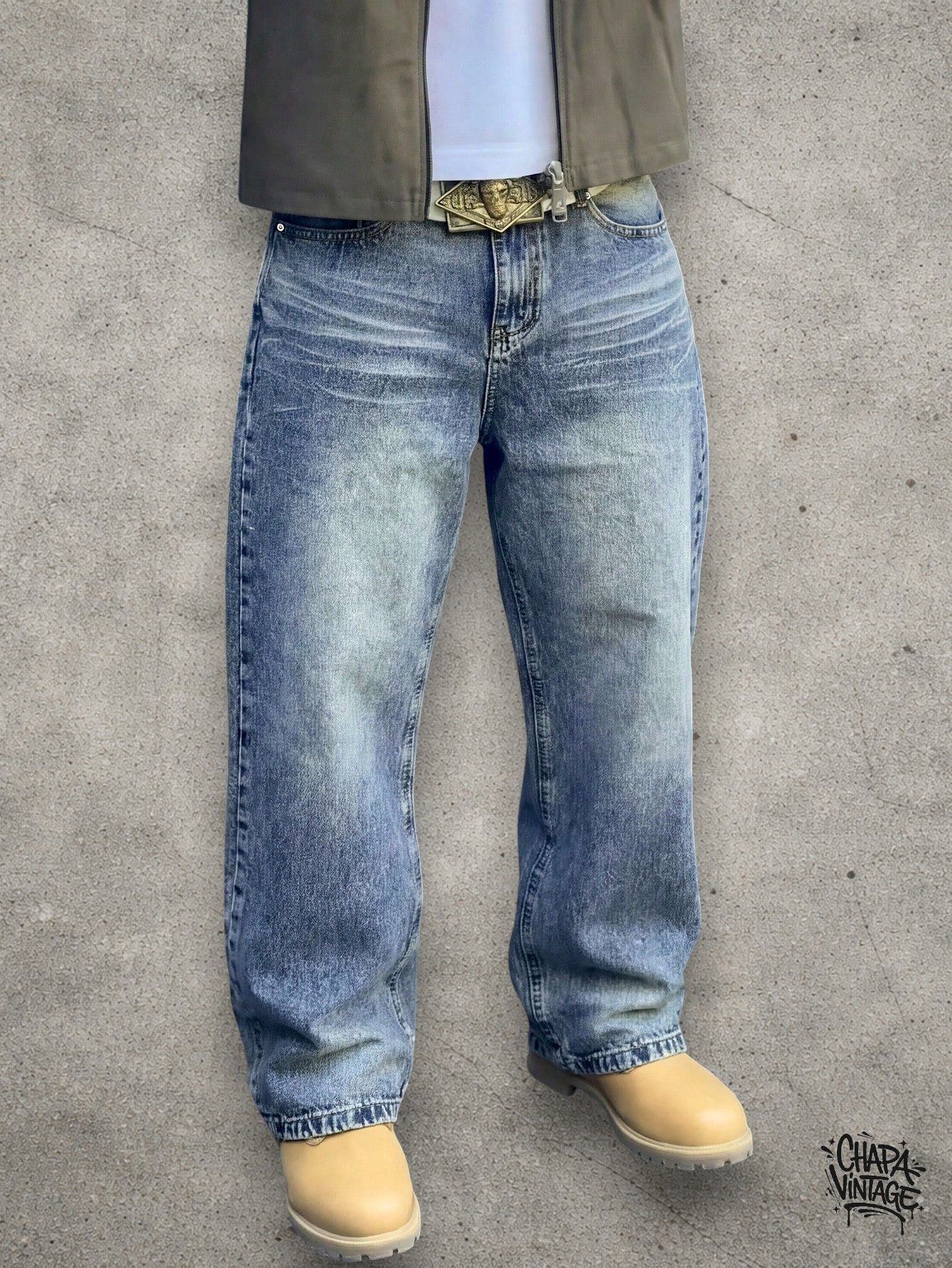 Vintage Washed loose jeans Size US 32 / EU 48 - 2 Thumbnail