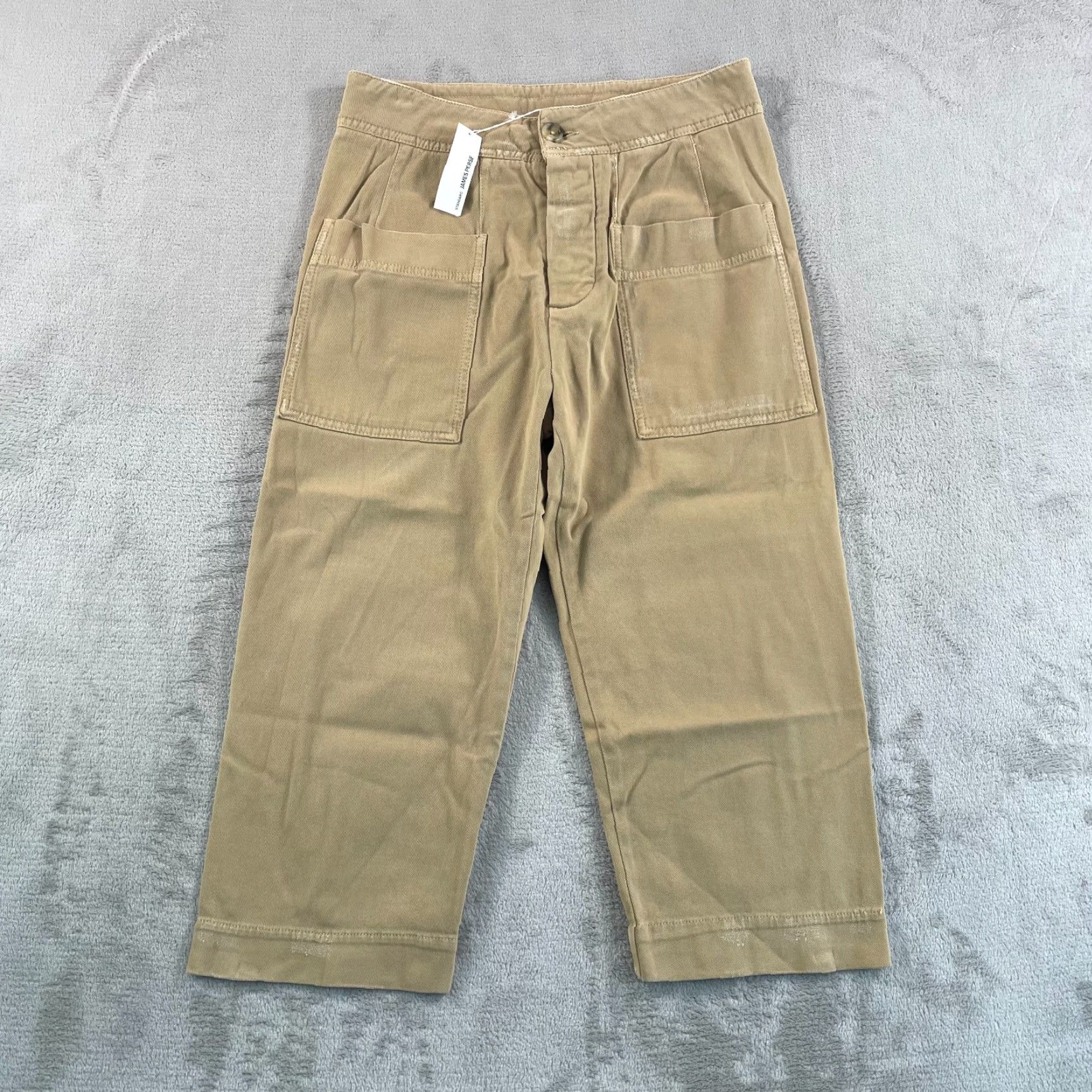 James Perse James Perse Crop Twill Pants Women 29 Tabac Stretch Cotton NWT Verified 25 Beig﻿e Size 42" / US 20 - 2 Thumbnail
