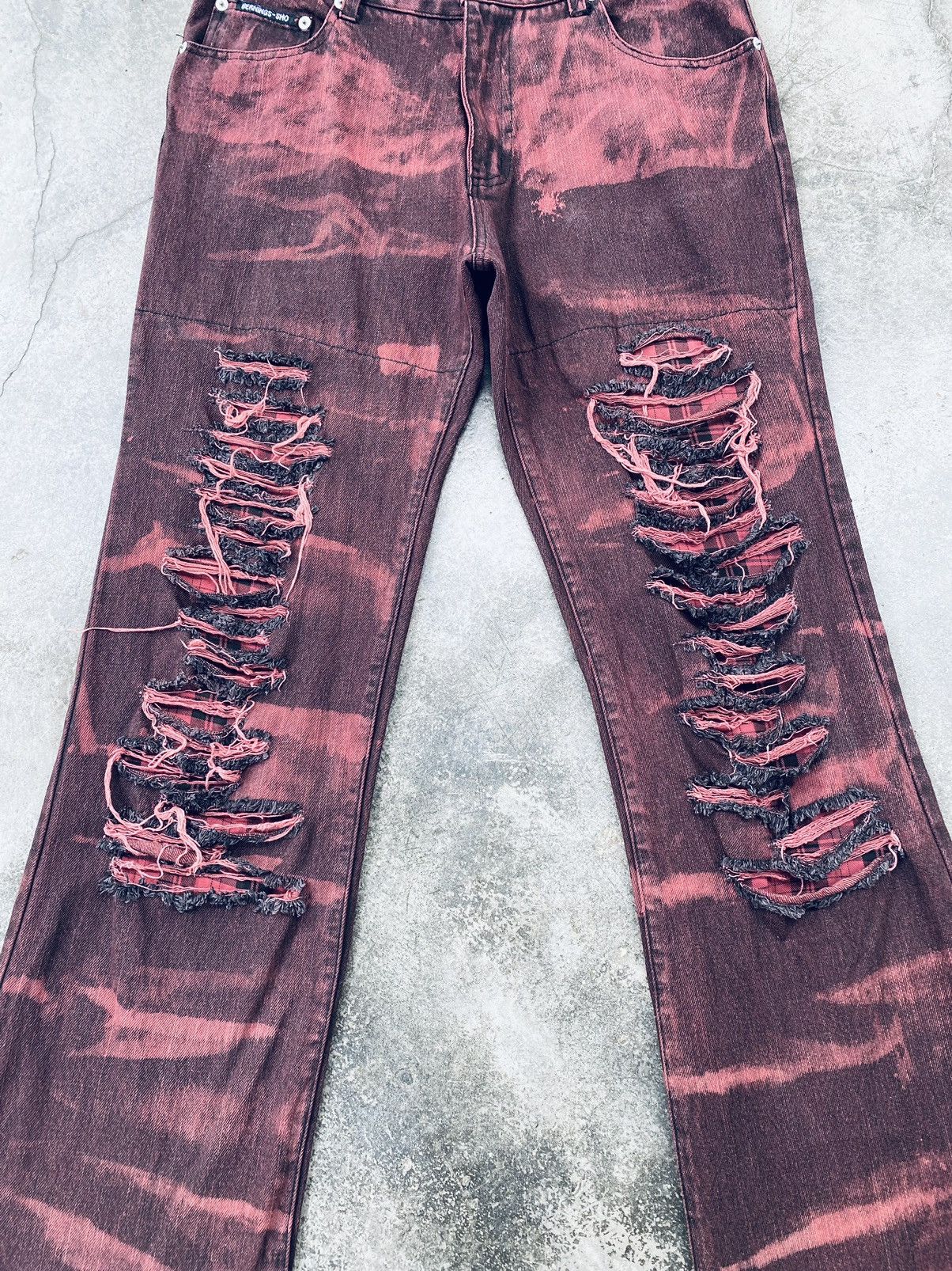 Vintage Vintage Berninis Sho Distressed Bottom Bell Denim Pants Size US 32 / EU 48 - 3 Thumbnail