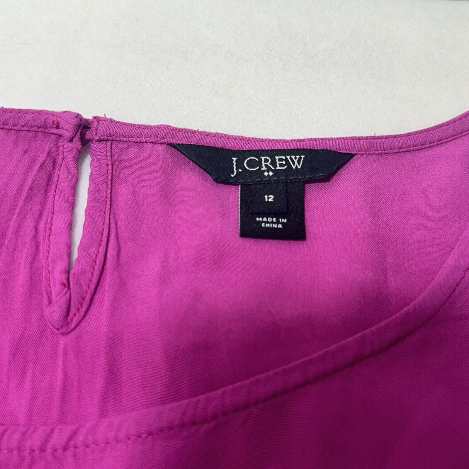 J.Crew J. Crew 12 Magenta Pink Mini Dress Pullover Pockets Size XL / US 12-14 / IT 48-50 - 9 Thumbnail