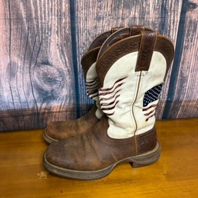 Durango Lady Rebel Women's Western Boots 7.5W Brown Flag