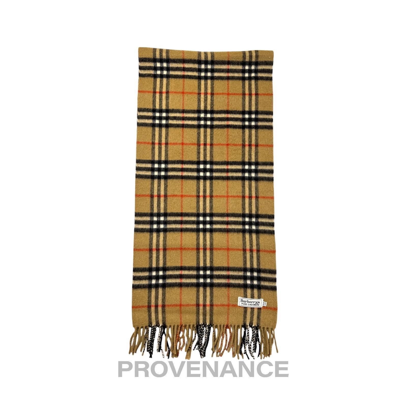 Burberry 🔴 Vintage Burberrys Scarf Nova Check 100% PURE CASHMERE Size ONE SIZE - 3 Thumbnail