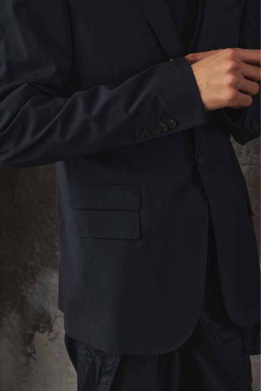 Les Hommes Les Hommes Wool Notch Lapels Suit Jacket Size 44R - 7 Thumbnail