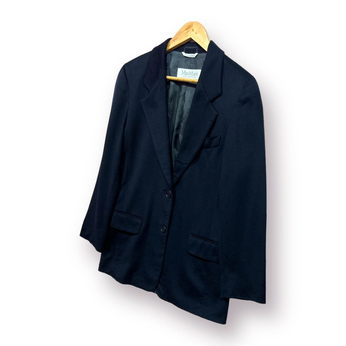 Max Mara 🔥 MAX MARA LUXURY WOOL CASHMERE BLAZER JACKET Size M / US 6-8 / IT 42-44 - 2 Thumbnail