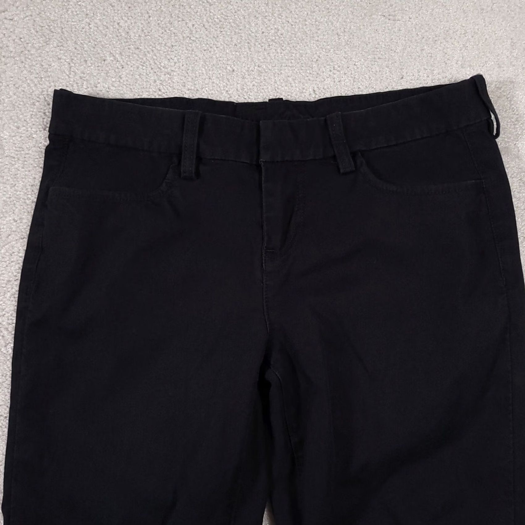 Vintage Kut From The Kloth Pants Women's 6 Dark Blue Casual Capri Chino Straight Front Flat Front Pockets Easy Care Regular Inseam 25.5 in Size 28" / US 6 / IT 42 - 3 Thumbnail