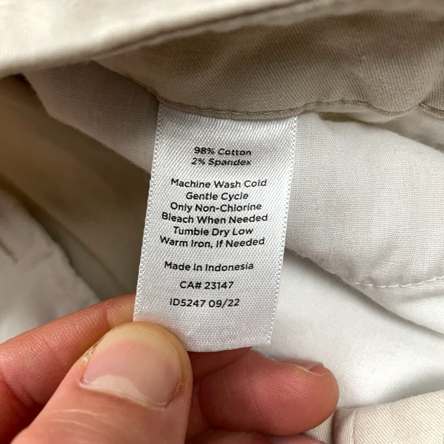 Talbots VINTAGE Talbots Cropped Pants Womens Petite 6P Beige Cotton Blend Straight Leg Casual Office Wear 30x19 Size 28" / US 6 / IT 42 - 7 Thumbnail