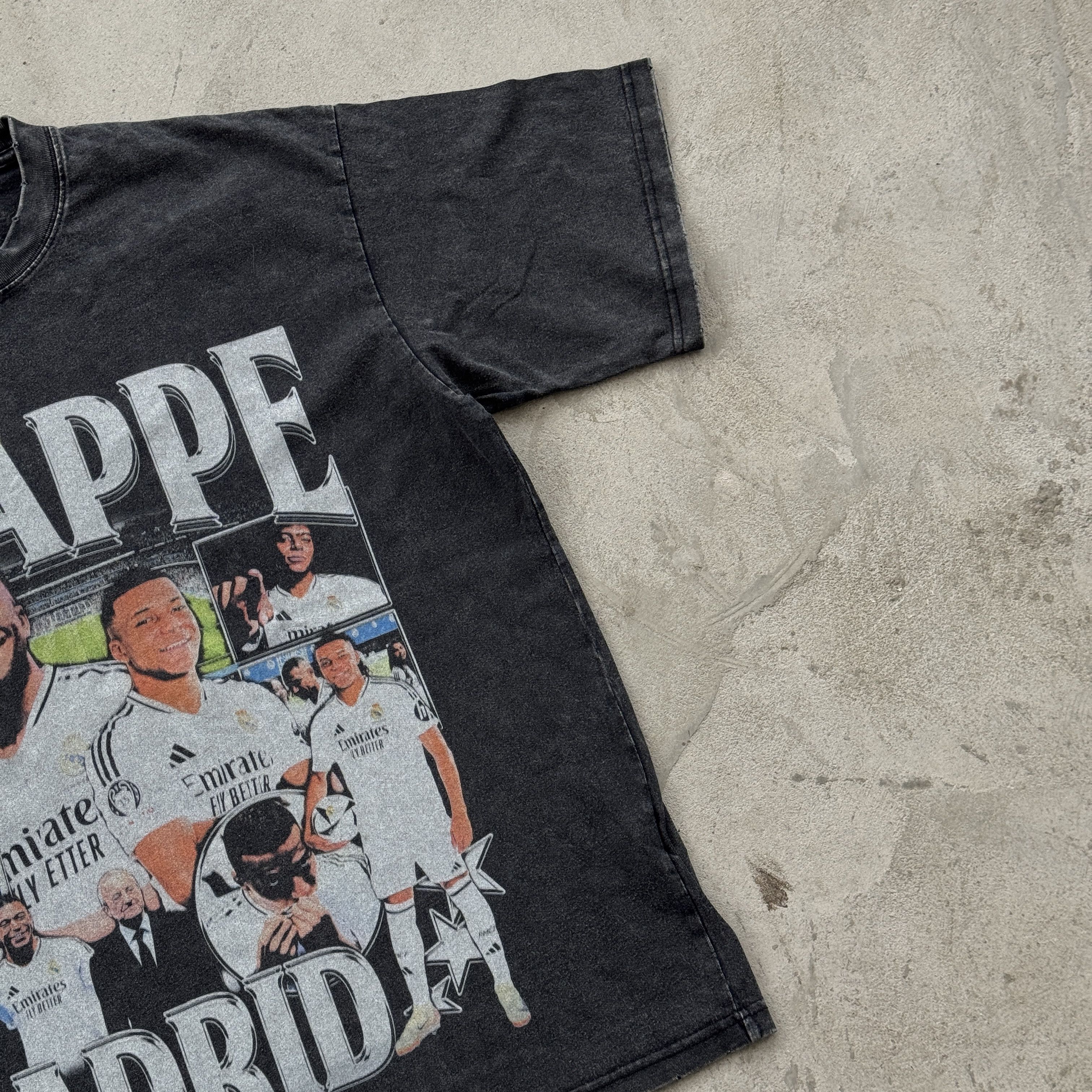 Vintage Vintage 90s Real Madrid Mbappe Tee Size US M / EU 48-50 / 2 - 2 Thumbnail
