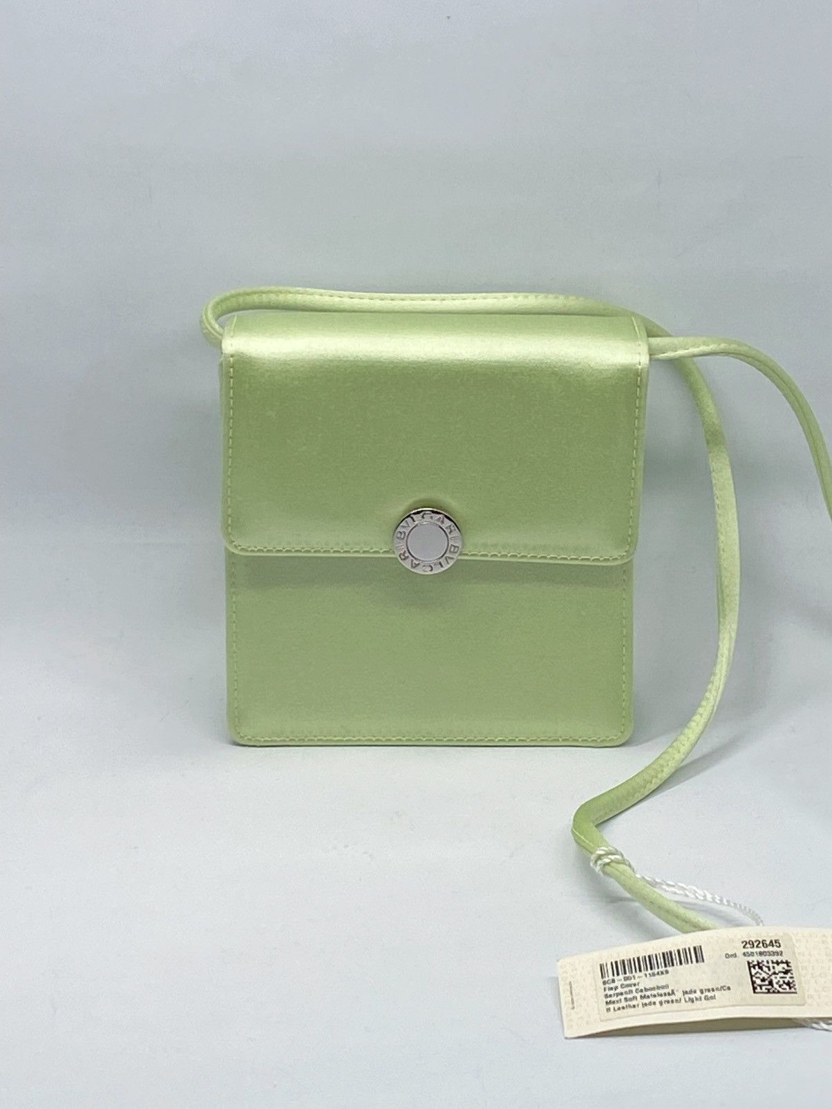 Bvlgari BVLGARI Light Green Satin Mini Shoulder Bag Size ONE SIZE - 2 Thumbnail