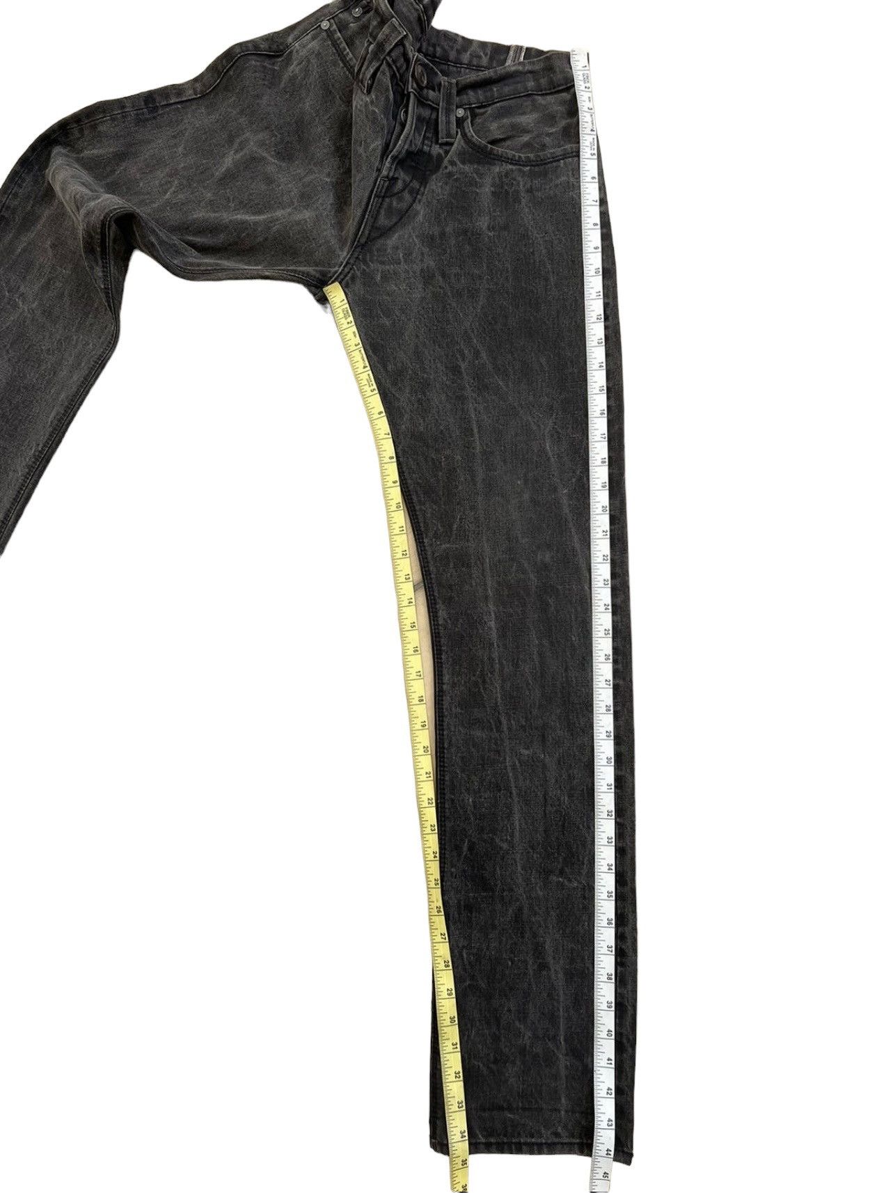 MATiAS MATIAS Los Angeles Fade Black Waxed Denim Selvedge Jeans Size US 32 / EU 48 - 5 Thumbnail