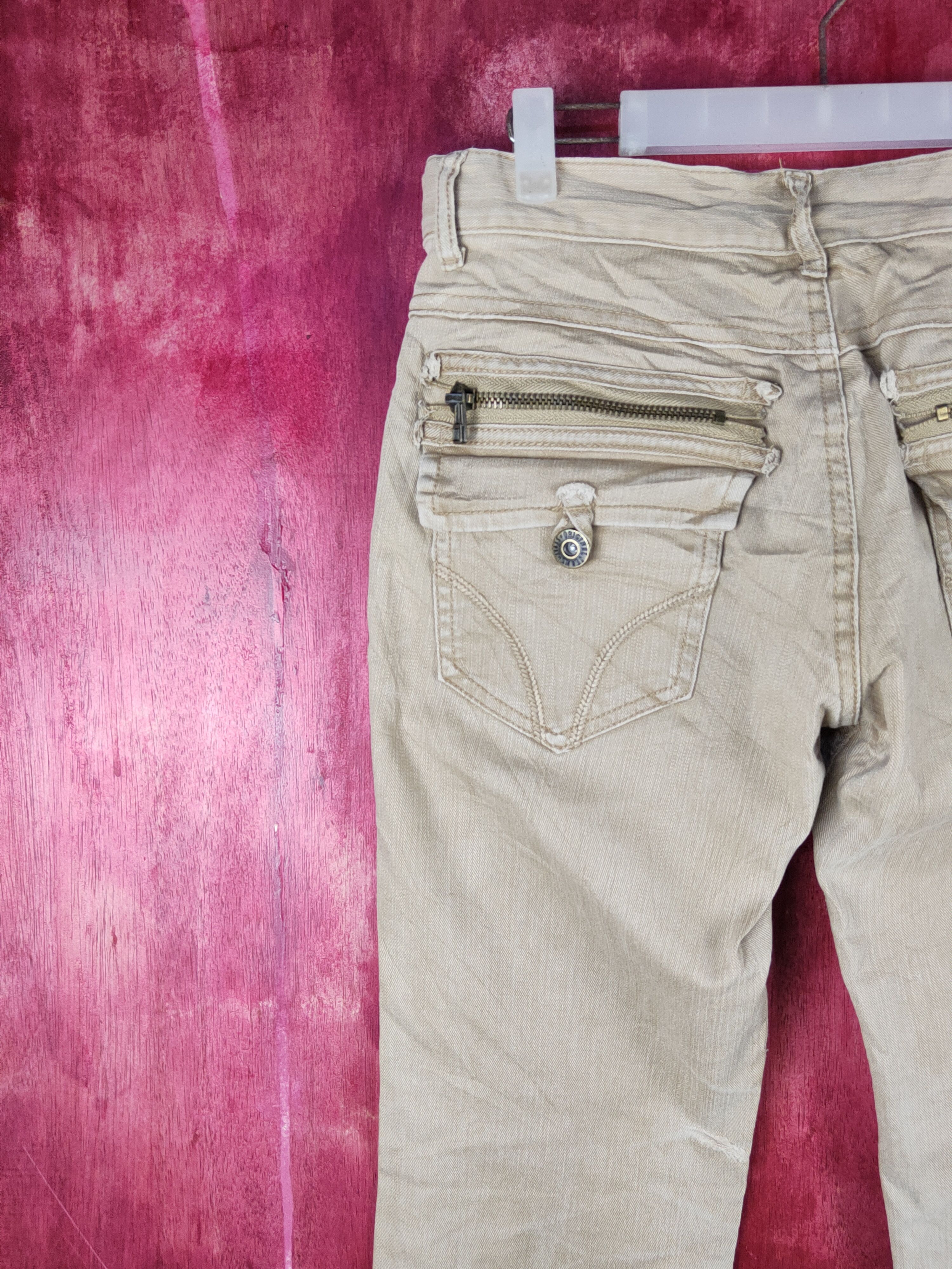 Japanese Brand Japanese Brand Brown Faded Multipocket Jeans #S1575 Size US 31 - 8 Thumbnail