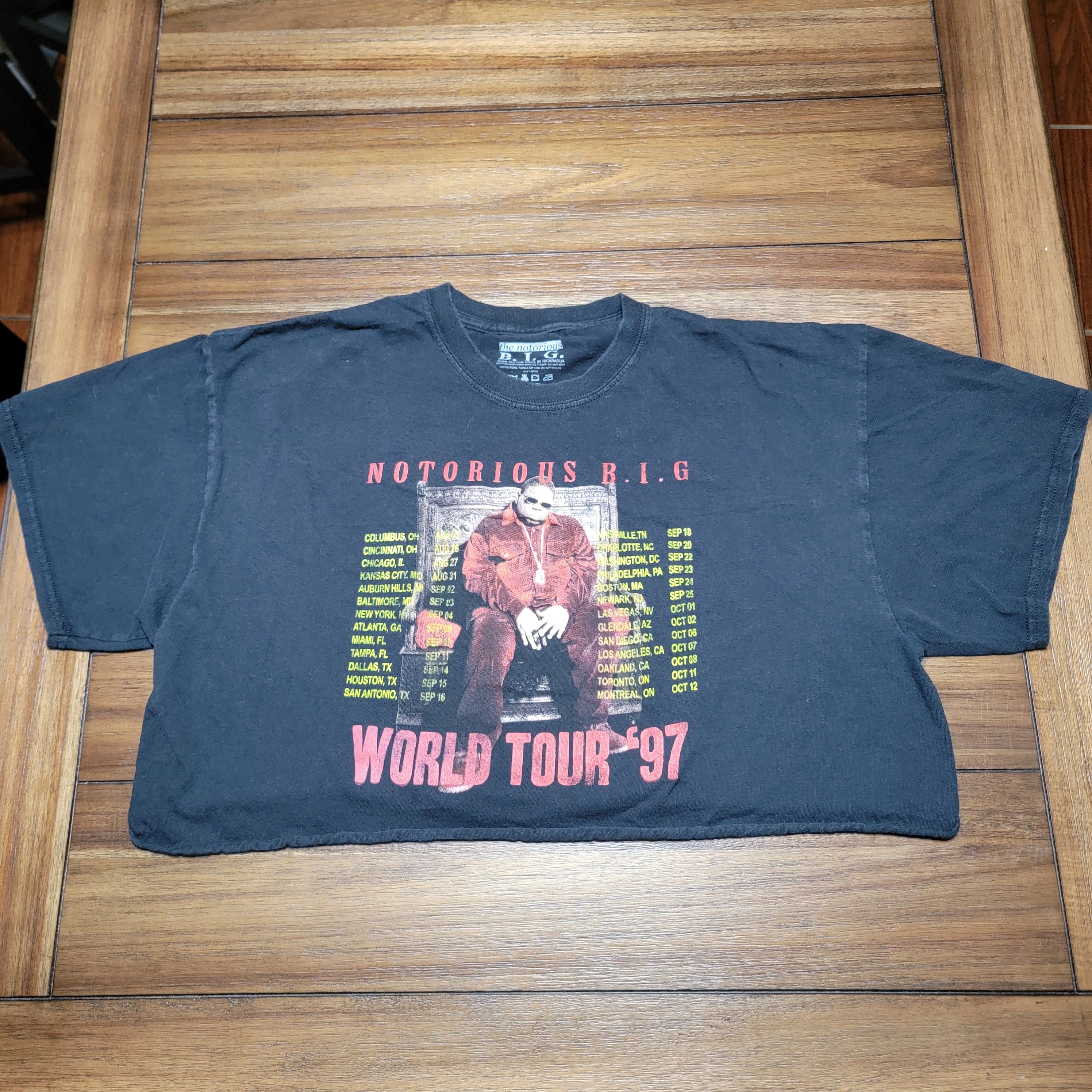 Other The Notorious BIG SS Cut Crop Tee "World Tour '97" - Size XL Size XL / US 12-14 / IT 48-50 - 1 Thumbnail