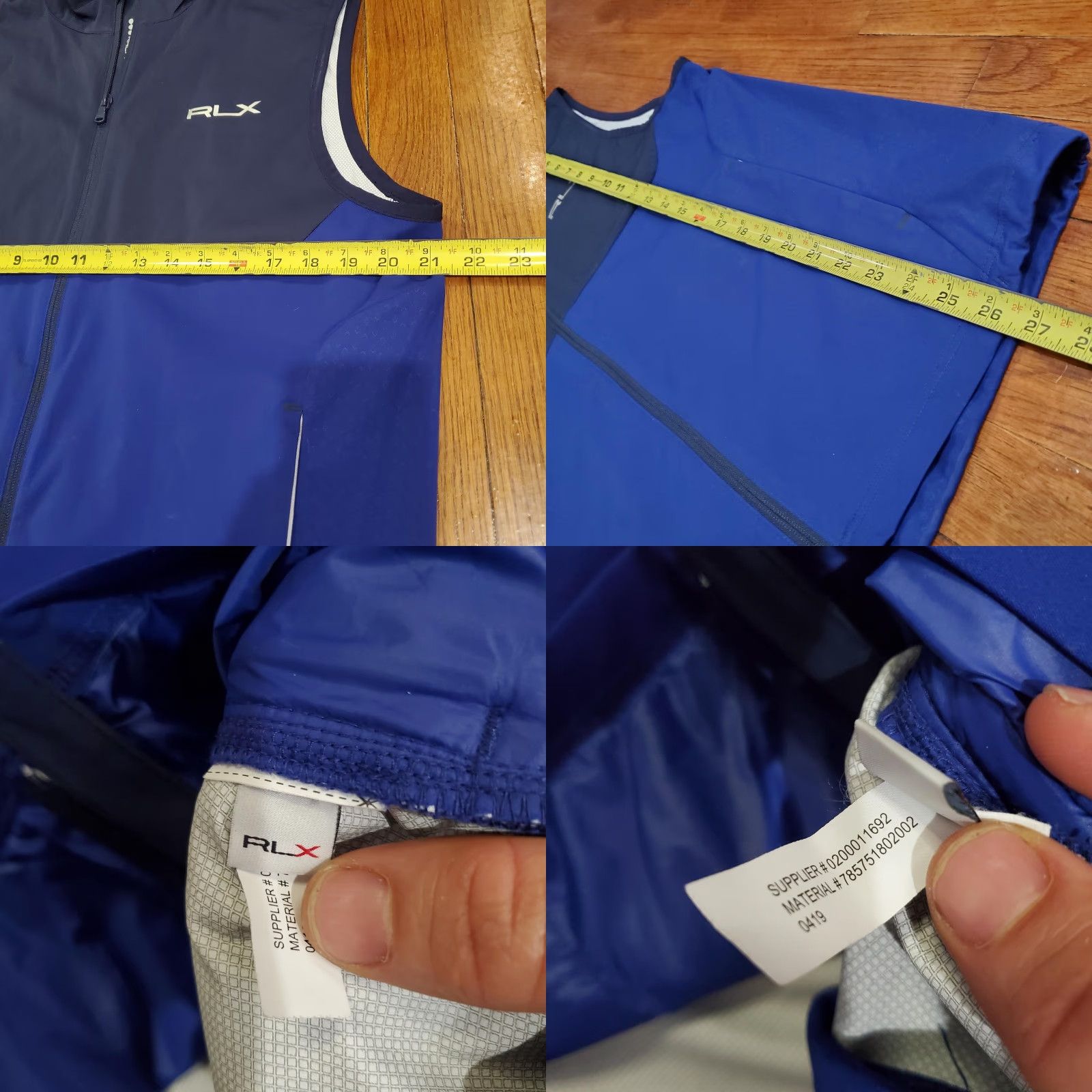 RLX Ralph Lauren RLX Ralph Lauren Vest Mens Medium Blue Softshell Windbreaker Full Zip Golf Casual Size US M / EU 48-50 / 2 - 8 Thumbnail