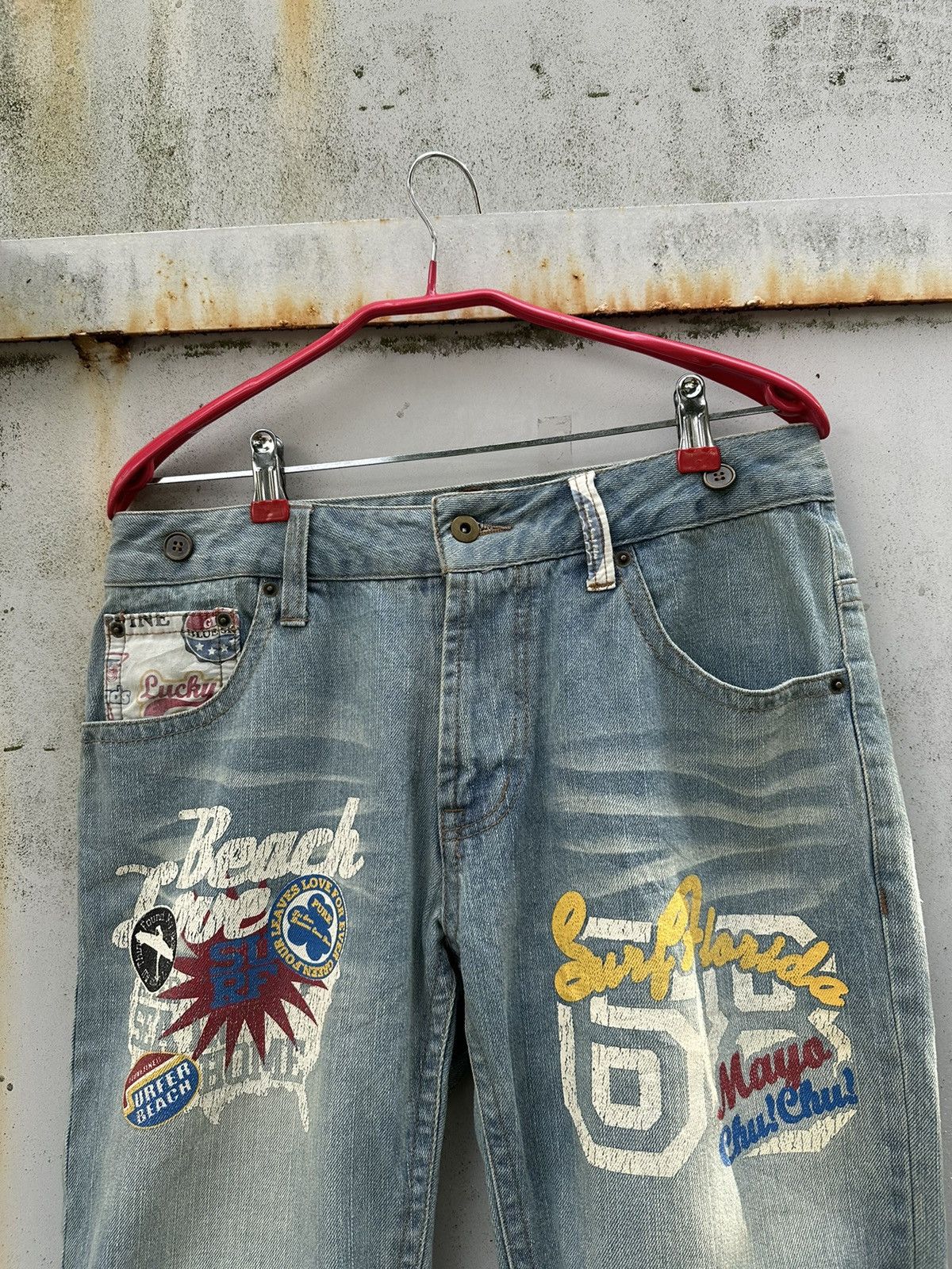 Vintage 👹Vintage Clone Devgru Design Patchwork Shorts Size US 30 / EU 46 - 6 Thumbnail
