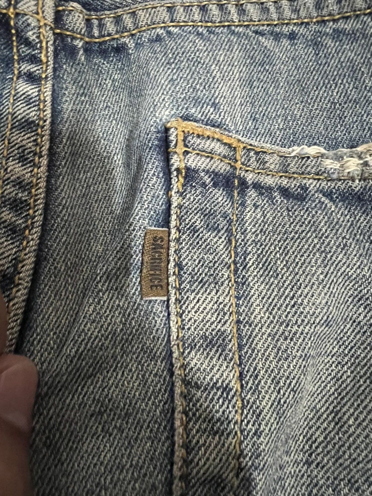 Hysteric Glamour × If Six Was Nine × Japanese Brand 🌈90’s union made sacrifice Distress mud Wash Jean Japan Size US 39 - 20 Thumbnail