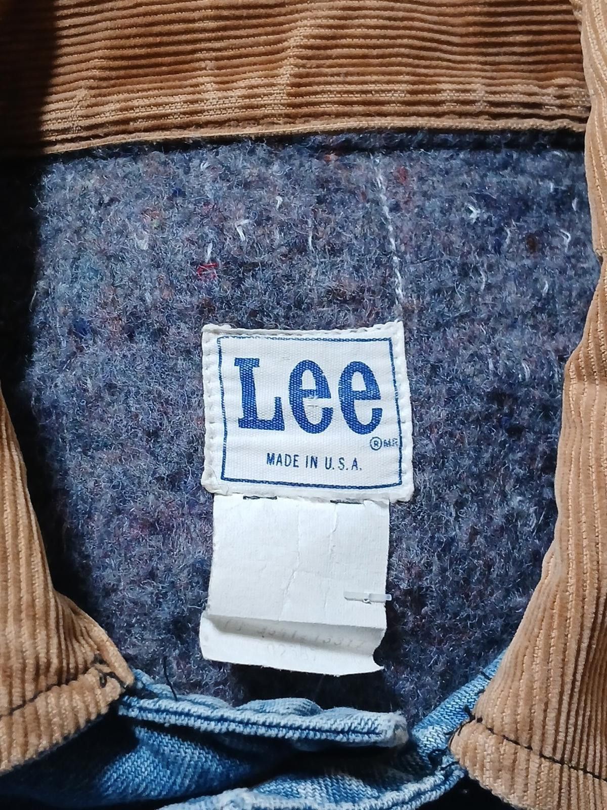Lee 60s Lee Denim Chore Coat XL Blanket Lined Corduroy Collar Size US XL / EU 56 / 4 - 2 Thumbnail