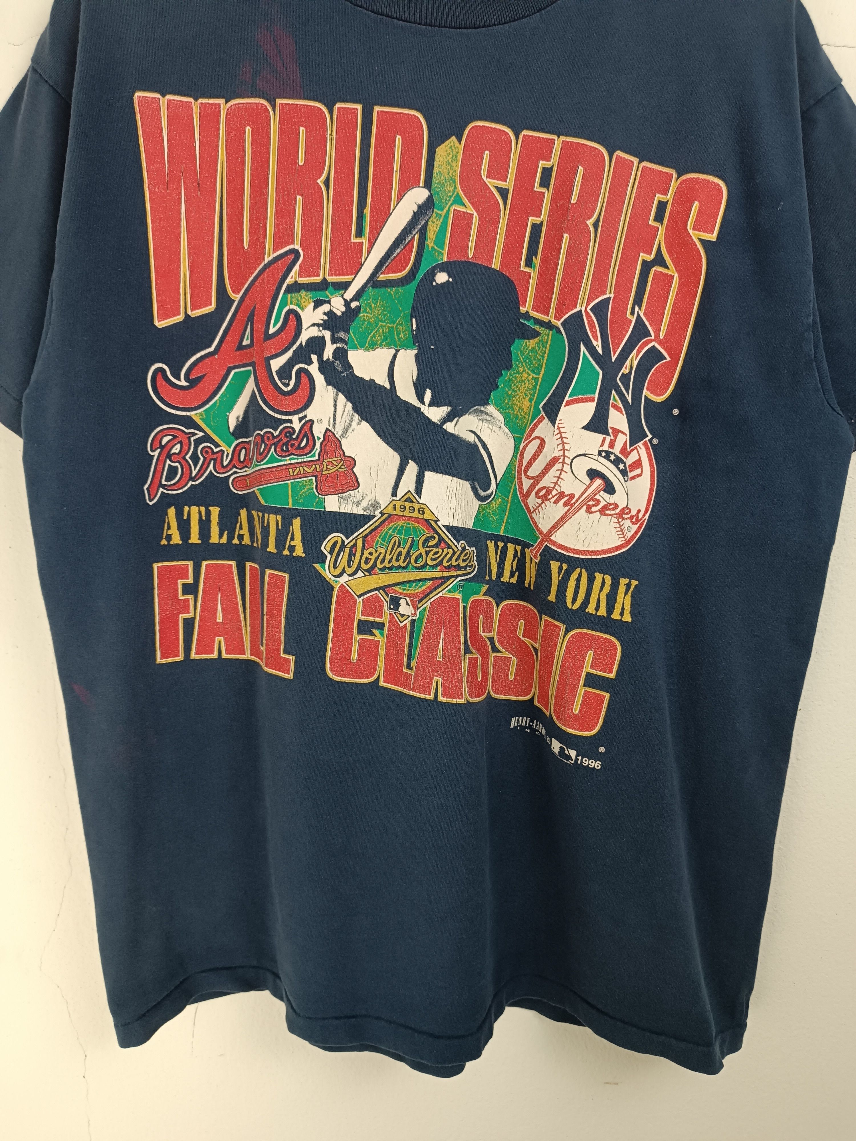 MLB VINTAGE 90'S WORLD SERIES BRAVES VS YANKEES VERY RARE MLB Size US L / EU 52-54 / 3 - 7 Thumbnail