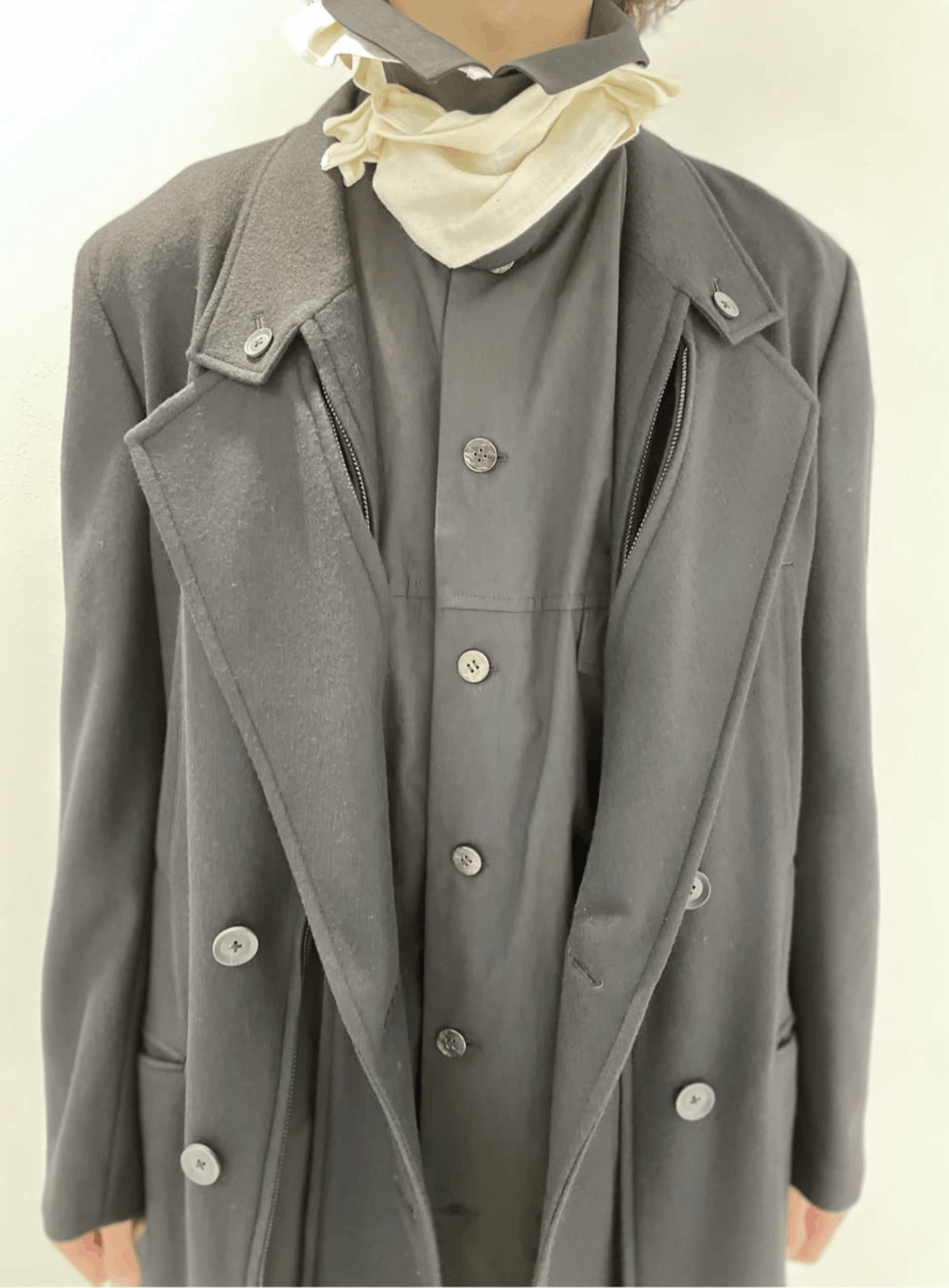 Yohji Yamamoto Yohji Yamamoto Pour Homme CENTER F Double Breasted LONG JKT Size US S / EU 44-46 / 1 - 14 Thumbnail