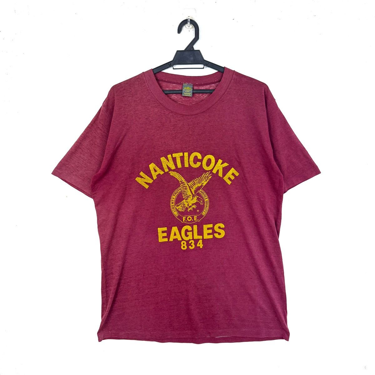 Vintage Vintage 1980s FOE Eagles 834 Nanticoke Fraternal Order USA Size US L / EU 52-54 / 3 - 1 Thumbnail