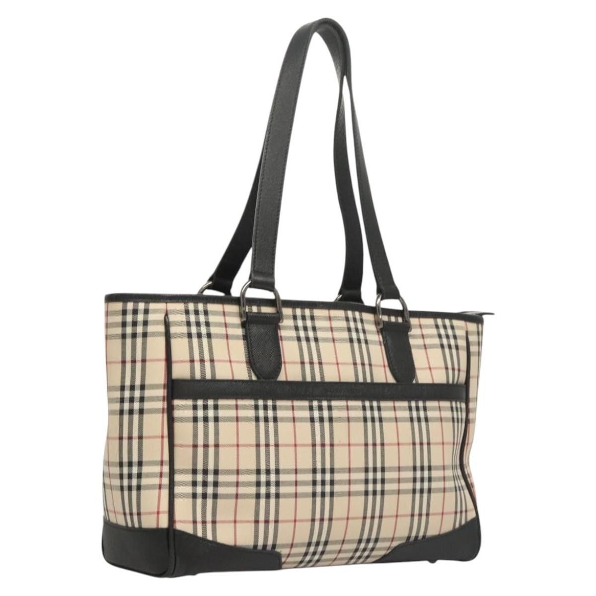 Burberry Burberry Nova Check Tote Canvas and Leather Size ONE SIZE - 1 Thumbnail