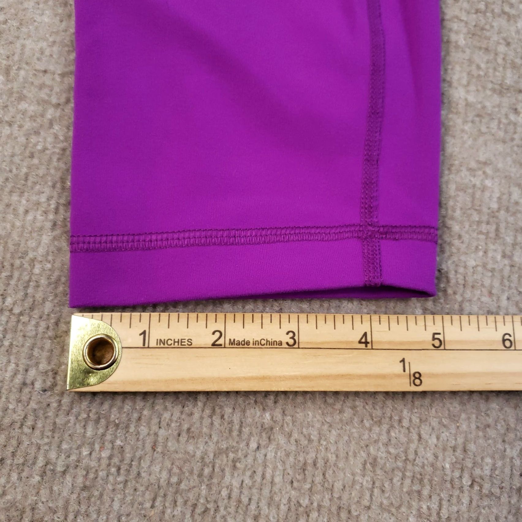 Lululemon Lululemon Wunder Under Leggings Womens Size 10 Purple Mid Rise Crop Stretch Size 32" / US 10 / IT 46 - 4 Thumbnail