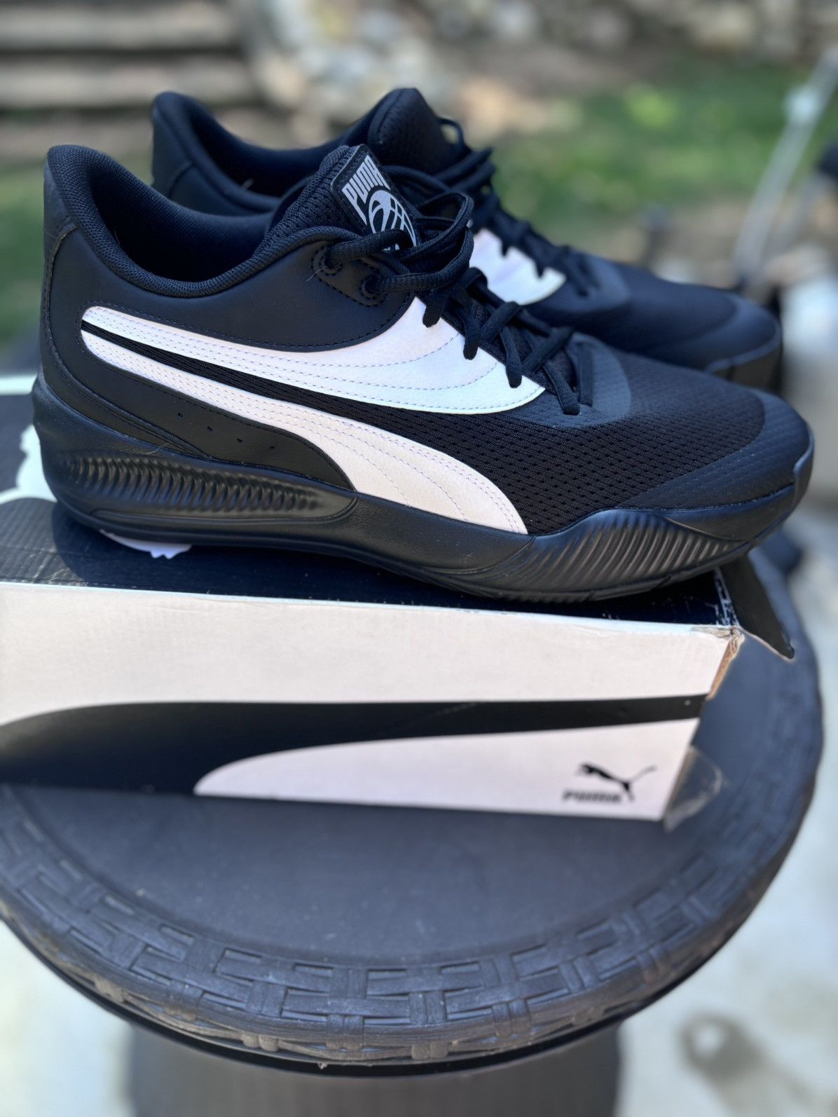 Puma puma triple - black/white high tops pro foam size 12 Size US 12 / EU 45 - 1 Thumbnail