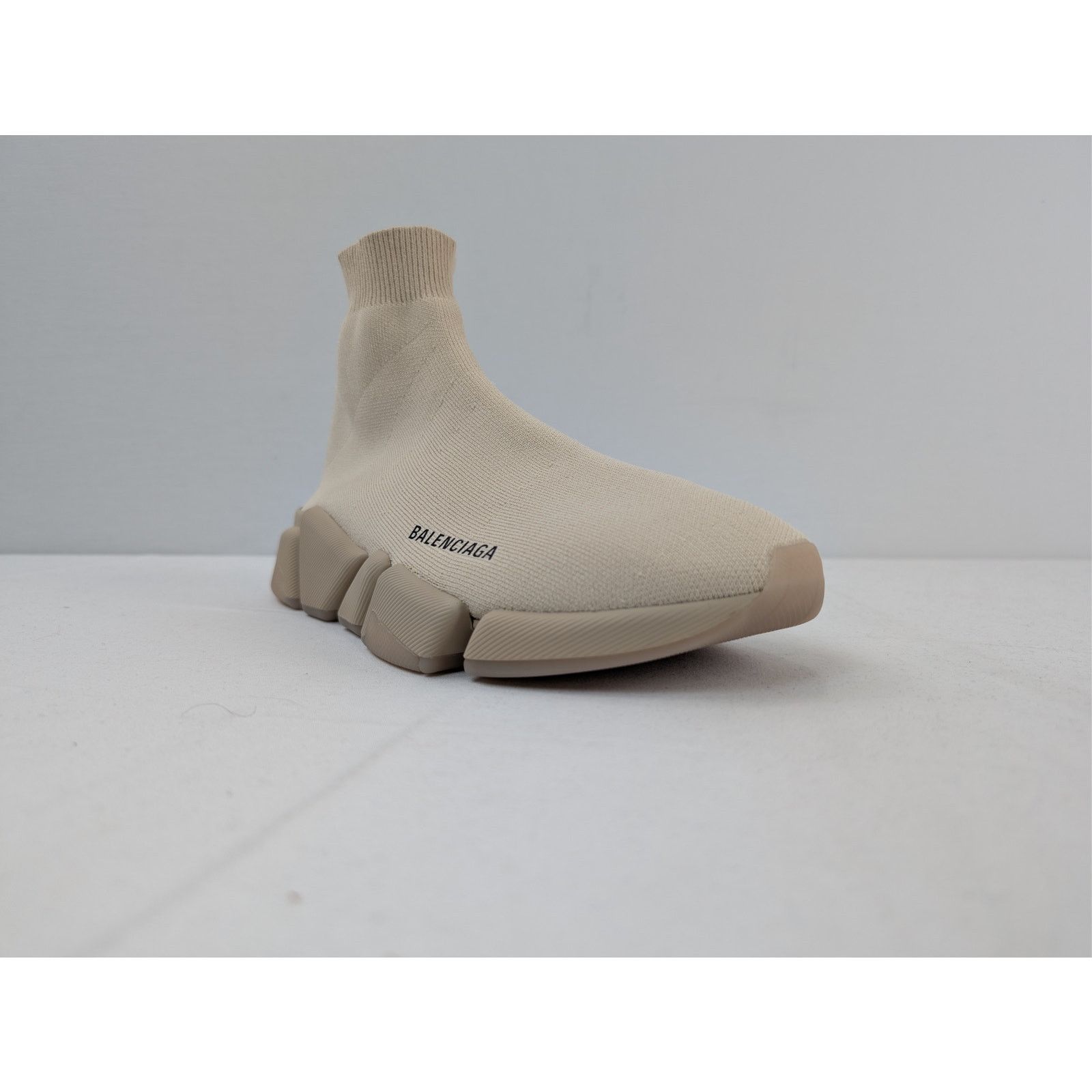 Balenciaga o1rshd1 Speed 2.0 Re Cycled Sneakers in Sand Beige Size US 7 / EU 40 - 3 Thumbnail