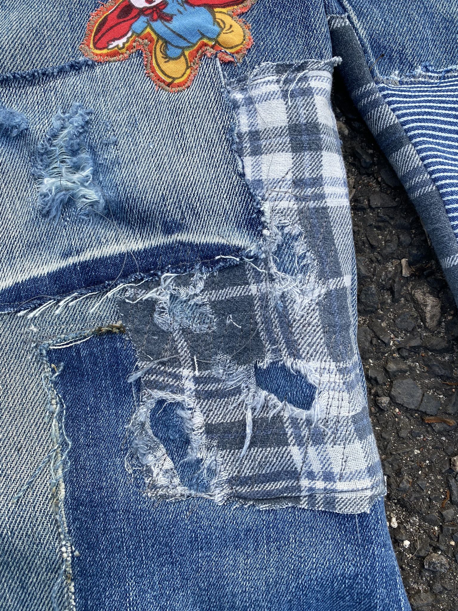 Kapital × Undercover × Vintage Vintage Kapital Inspired Baggy Denim Saschiko Patchwork Size US 34 / EU 50 - 8 Thumbnail