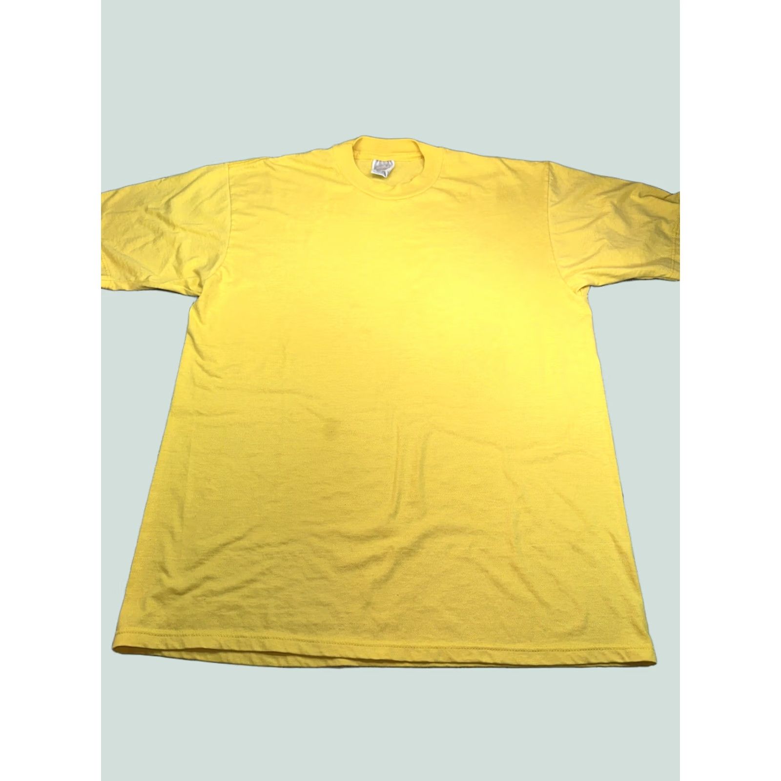 Jerzees VINTAGE Jerzees T-Shirt Men’s Yellow 50/50 Large L Regular Shirt Mens Size US L / EU 52-54 / 3 - 1 Thumbnail