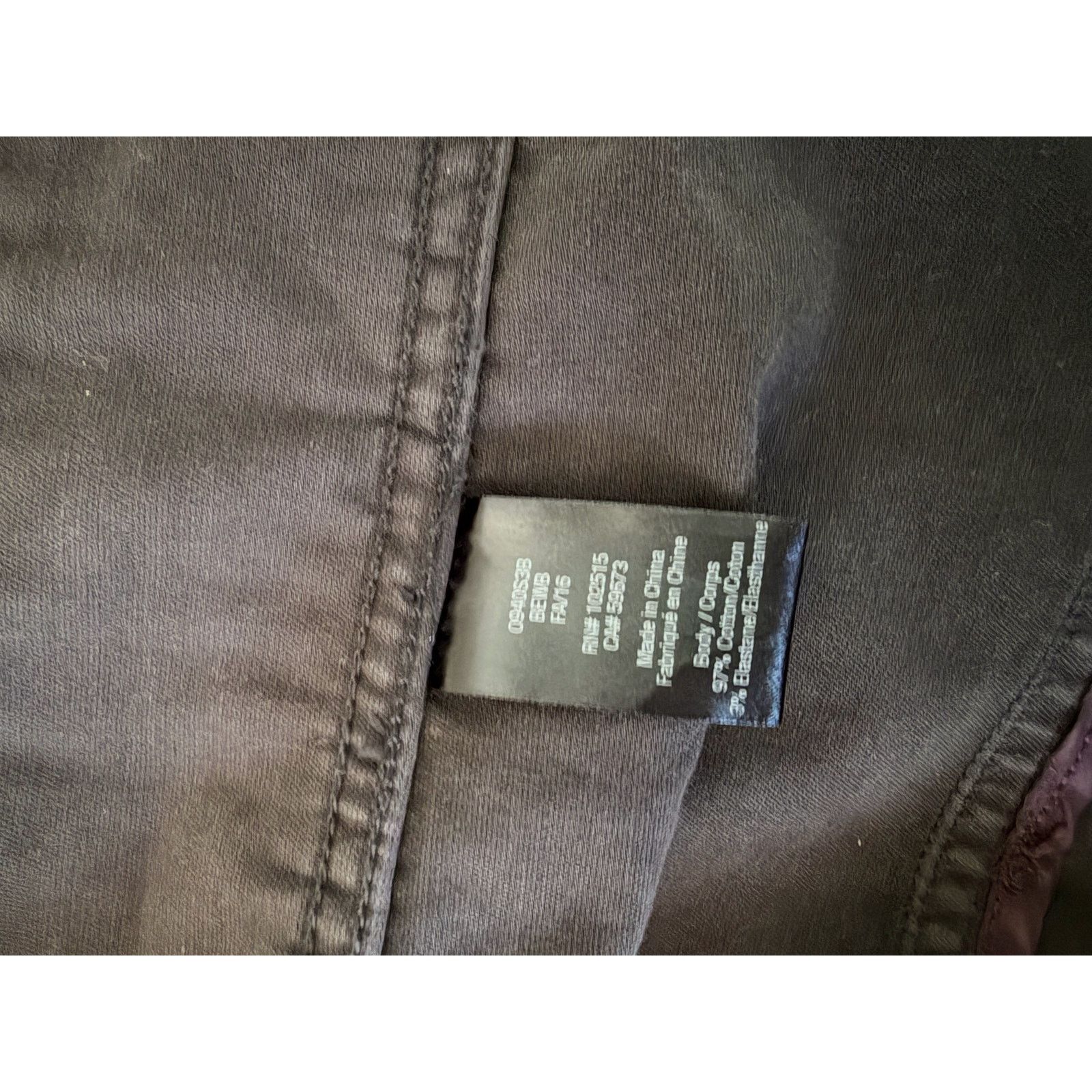 John Varvatos new John Varvatos black coated denim Jean jacket size small Size US S / EU 44-46 / 1 - 6 Thumbnail