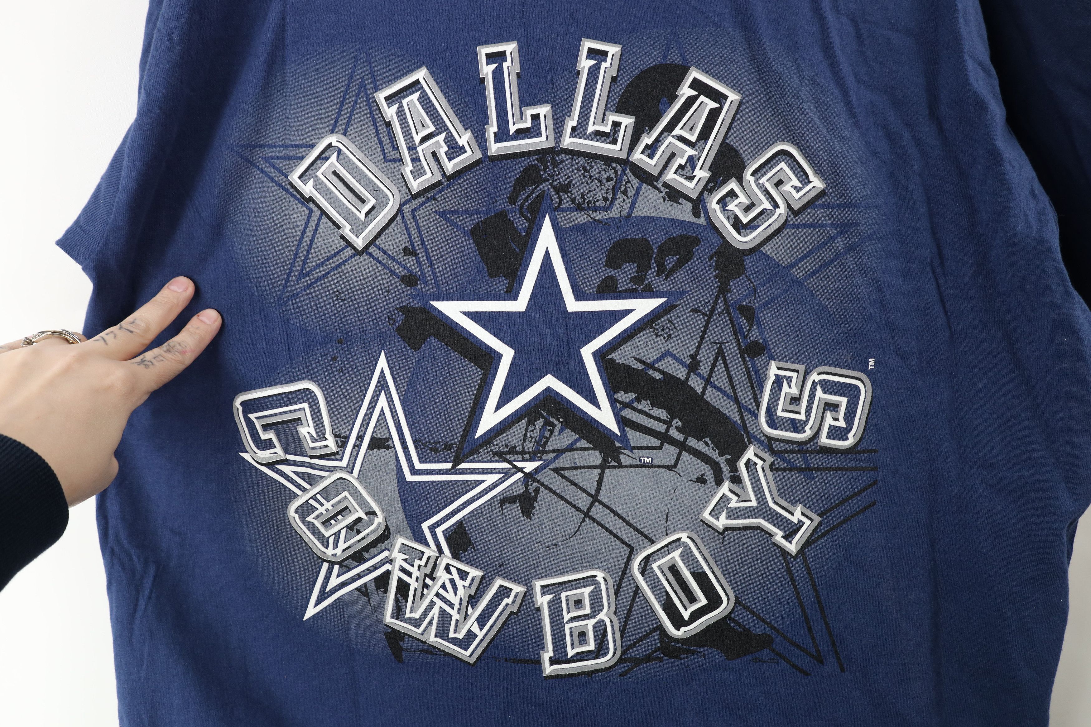 Vintage Deadstock Vintage 90s Dallas Cowboys Football T-Shirt USA Size US L / EU 52-54 / 3 - 4 Thumbnail
