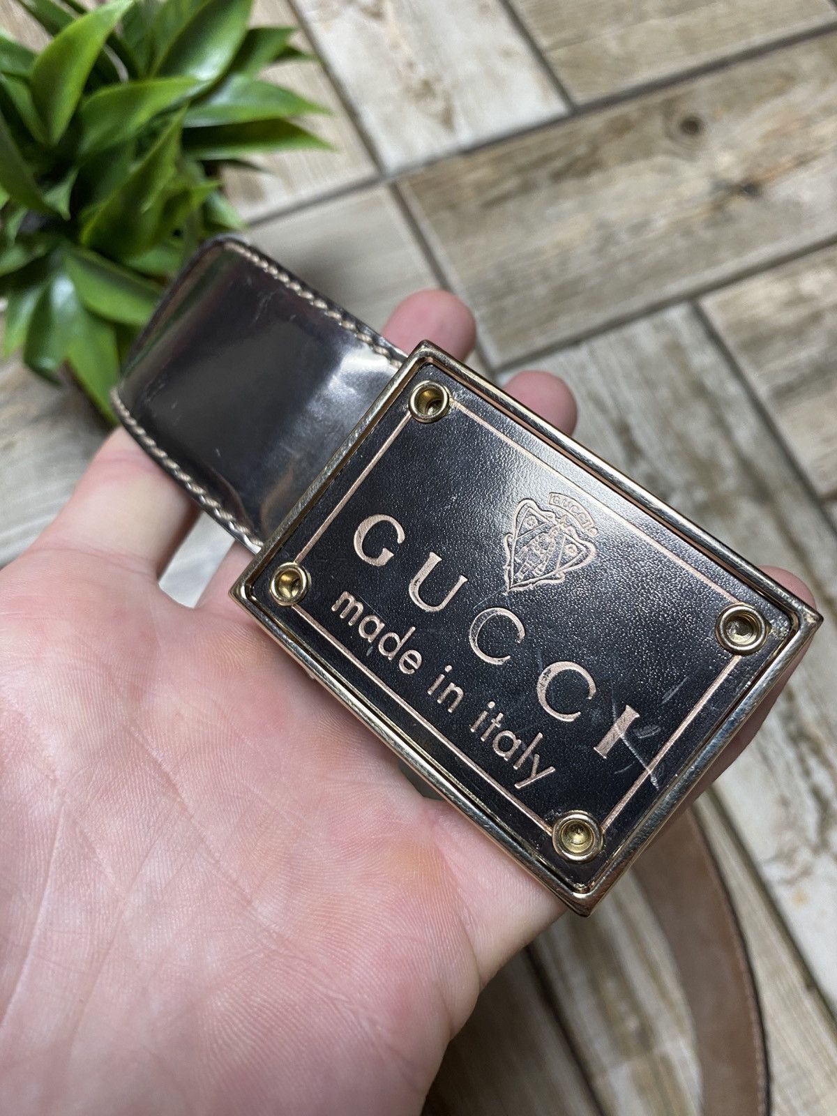 Gucci Gucci belt leather vintage 2000x Size ONE SIZE - 9 Thumbnail