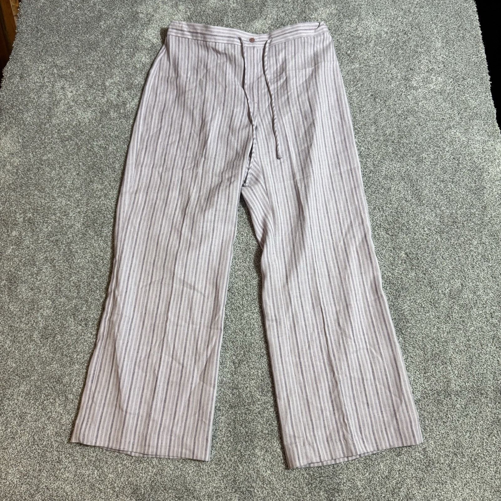 Other Vintage 90s Y2K Pants Womens 16 Pinstripe Wide Leg Preppy Size 38" / US 16 / IT 52 - 1 Thumbnail
