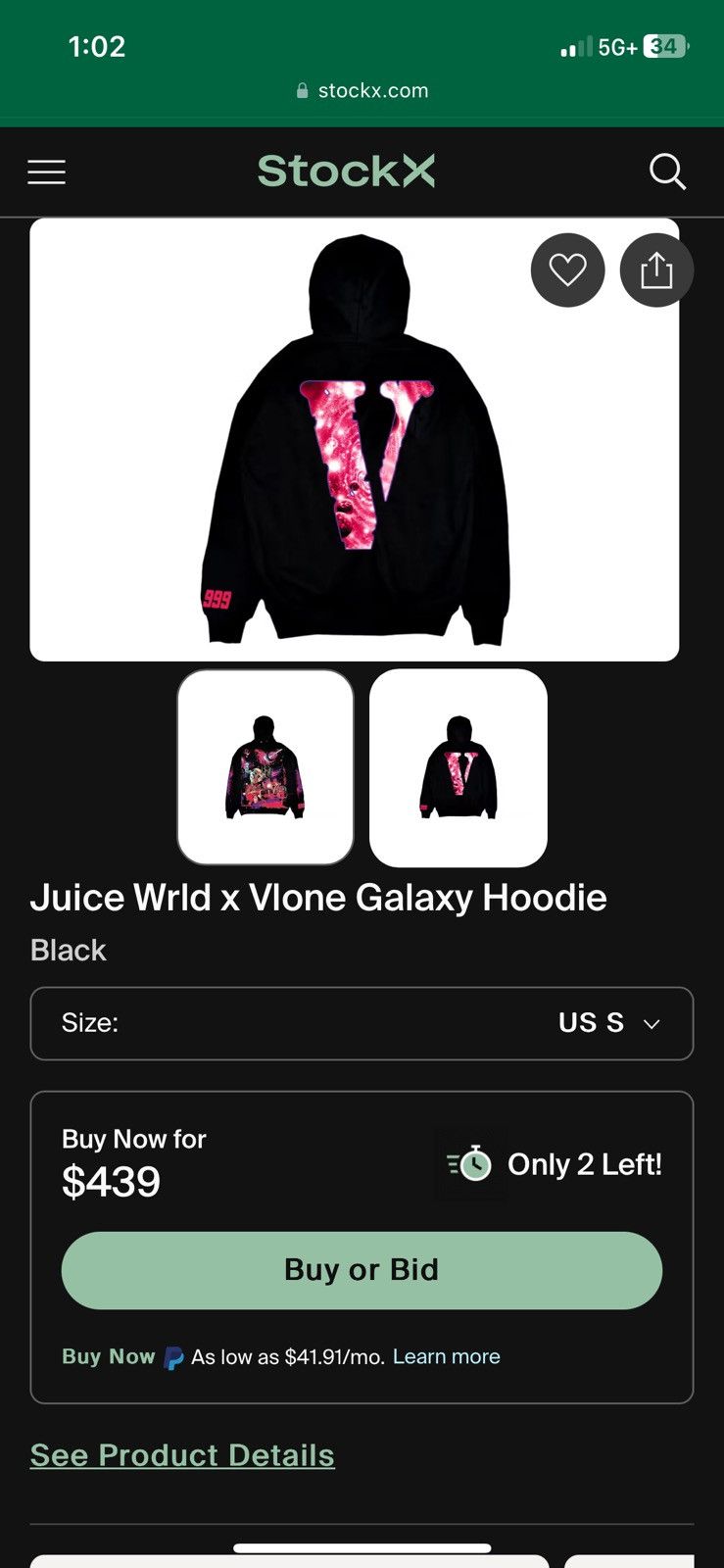 Vlone Vlone x Juice Wrld Size US S / EU 44-46 / 1 - 2 Thumbnail