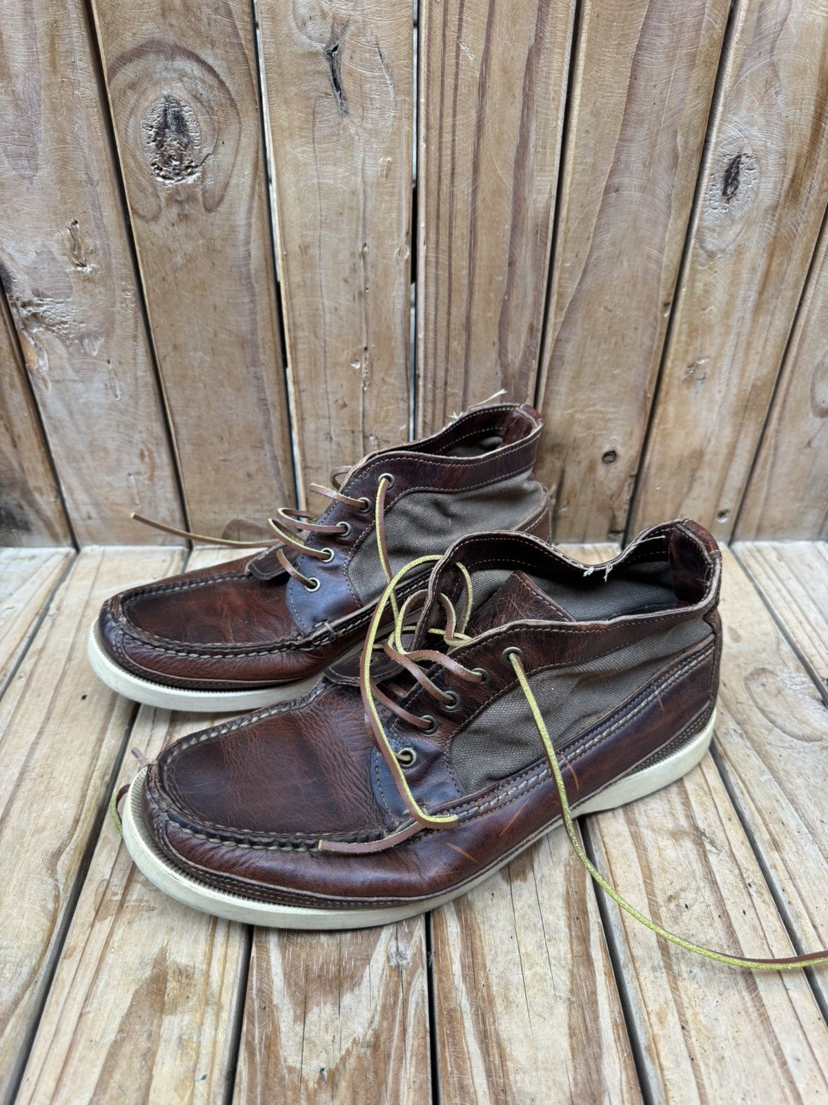 Red Wing Red Wing 9190 waxed Canvas leather chukka boots US 9 E UK 8 Size US 9 / EU 42 - 22 Thumbnail