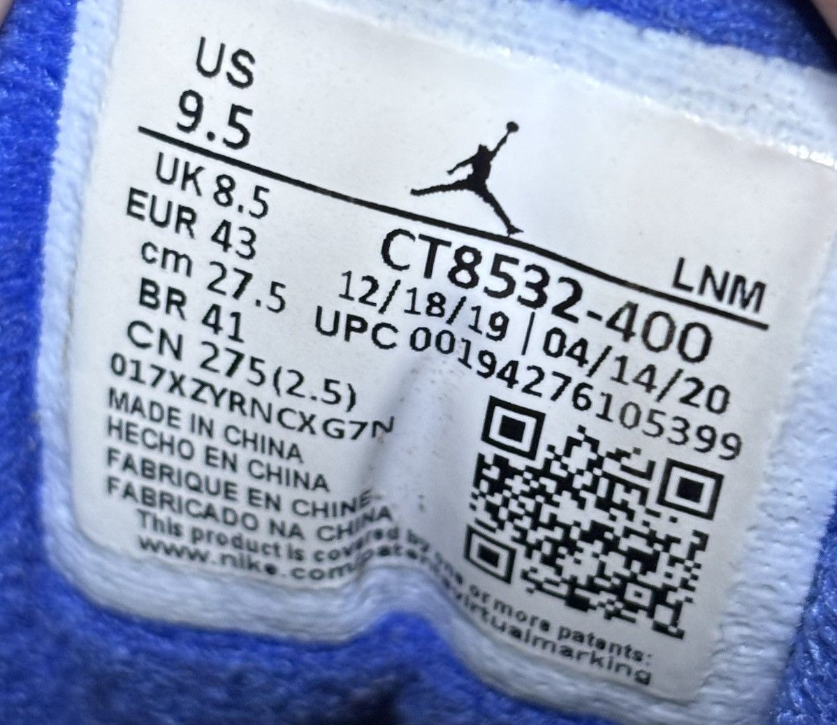 Jordan Brand Jordan 3 Retro Varsity Royal 2020 Size 9.5 Size US 9.5 / EU 42-43 - 6 Thumbnail