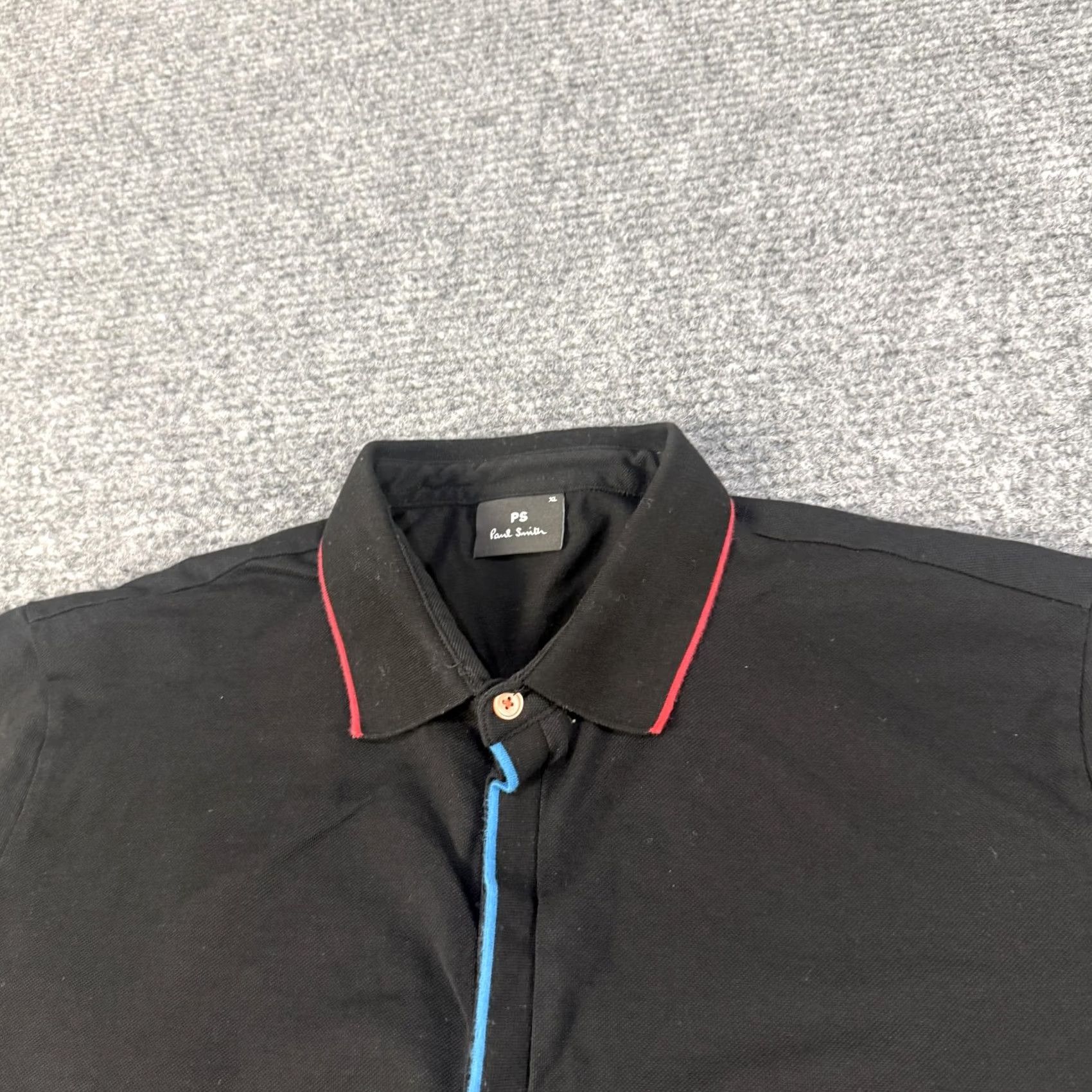 Vintage PS Paul Smith Shirt Mens XL Black Short Sleeve Polo Knit Cotton Collar Button Up Size US XL / EU 56 / 4 - 3 Thumbnail