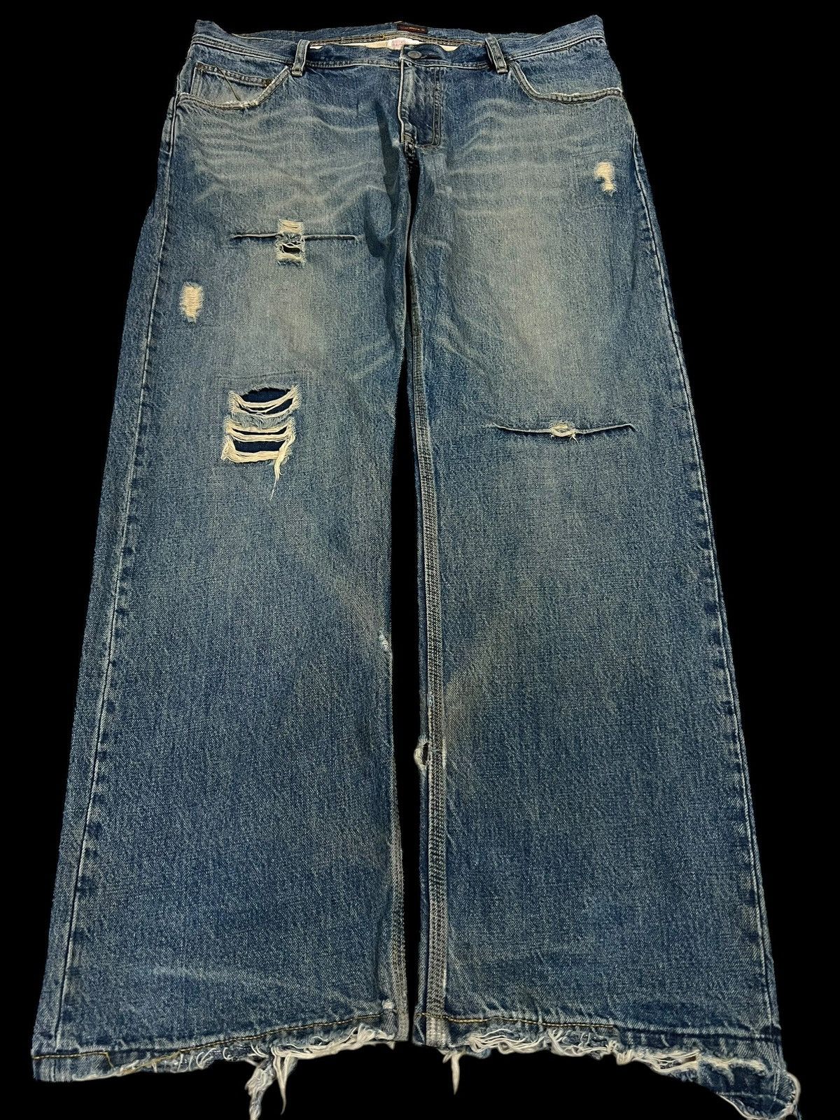 Hysteric Glamour × If Six Was Nine × Japanese Brand 🌈90’s union made sacrifice Distress mud Wash Jean Japan Size US 39 - 1 Thumbnail
