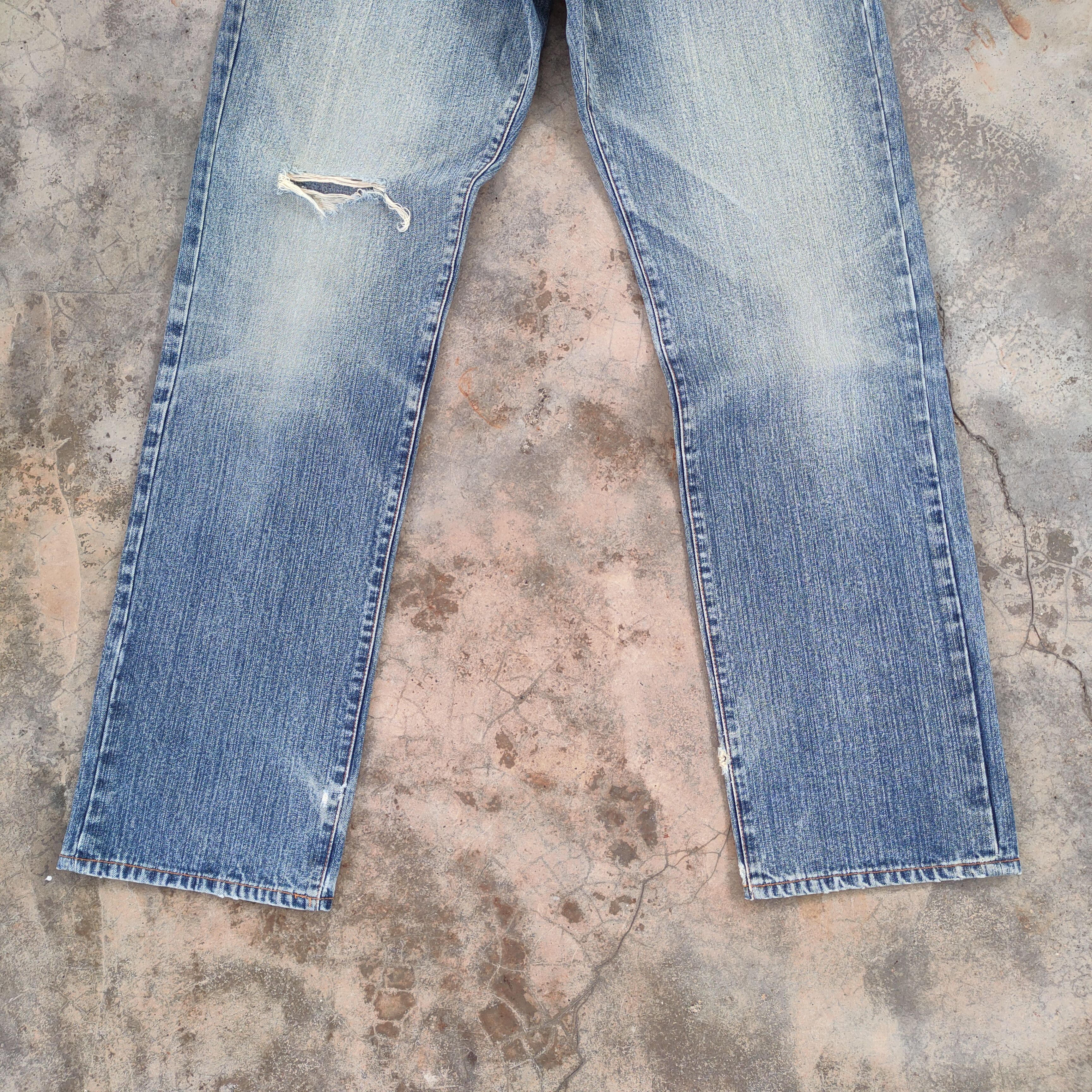 Japanese Brand W30×33 VINTAGE JAPANESE DISTRESSED FADED JEANS DENIM PANTS Size US 30 / EU 46 - 3 Thumbnail