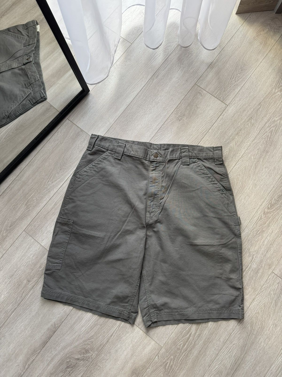 Carhartt × Vintage Carhartt Cargo Shorts Streetwear Style Size US 36 / EU 52 - 4 Thumbnail