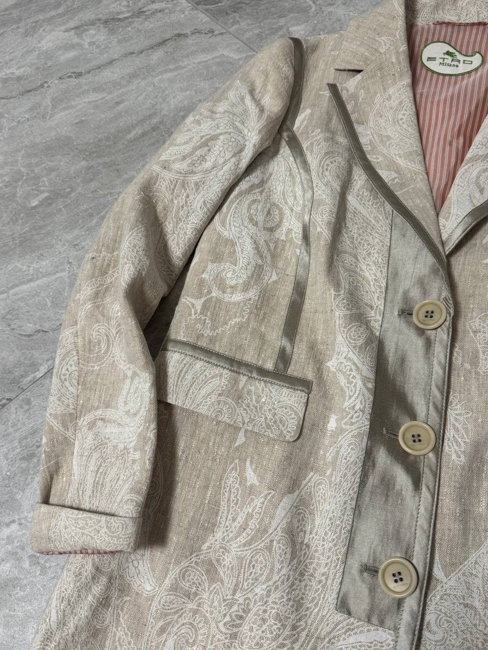 Etro ETRO Linen Coat Size S / US 4 / IT 40 - 5 Thumbnail