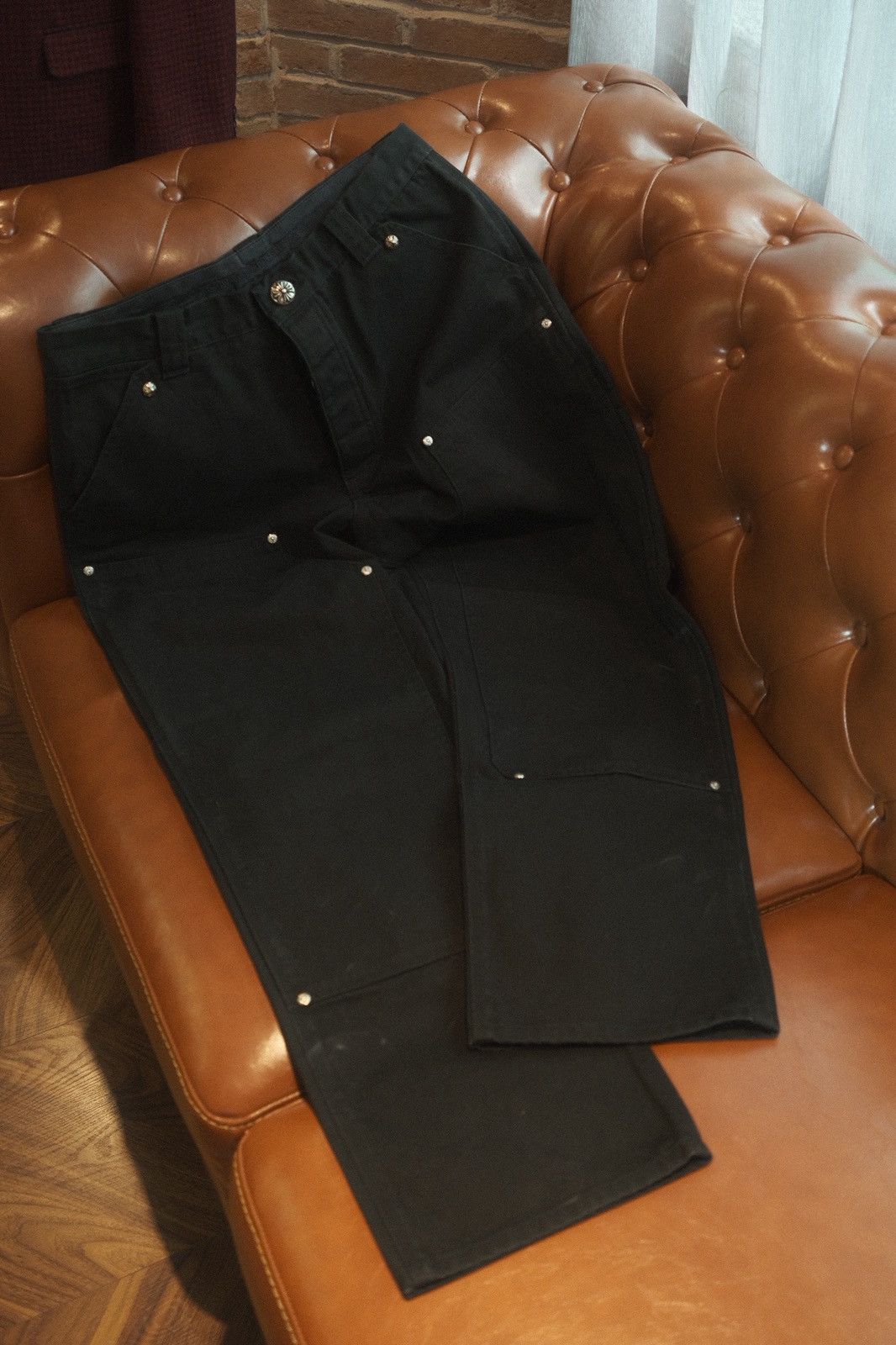Chrome Hearts Chrome Hearts Carpenter Double Knee “Black” Size US 34 / EU 50 - 1 Thumbnail