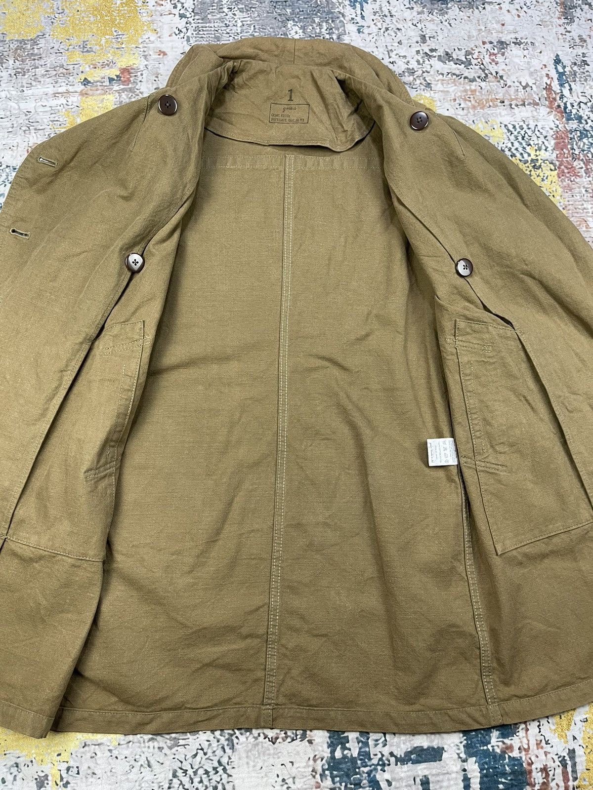 Vintage Vintage Green Bowles Military Field Coat Jacket Size US XXS / EU 40 - 13 Thumbnail