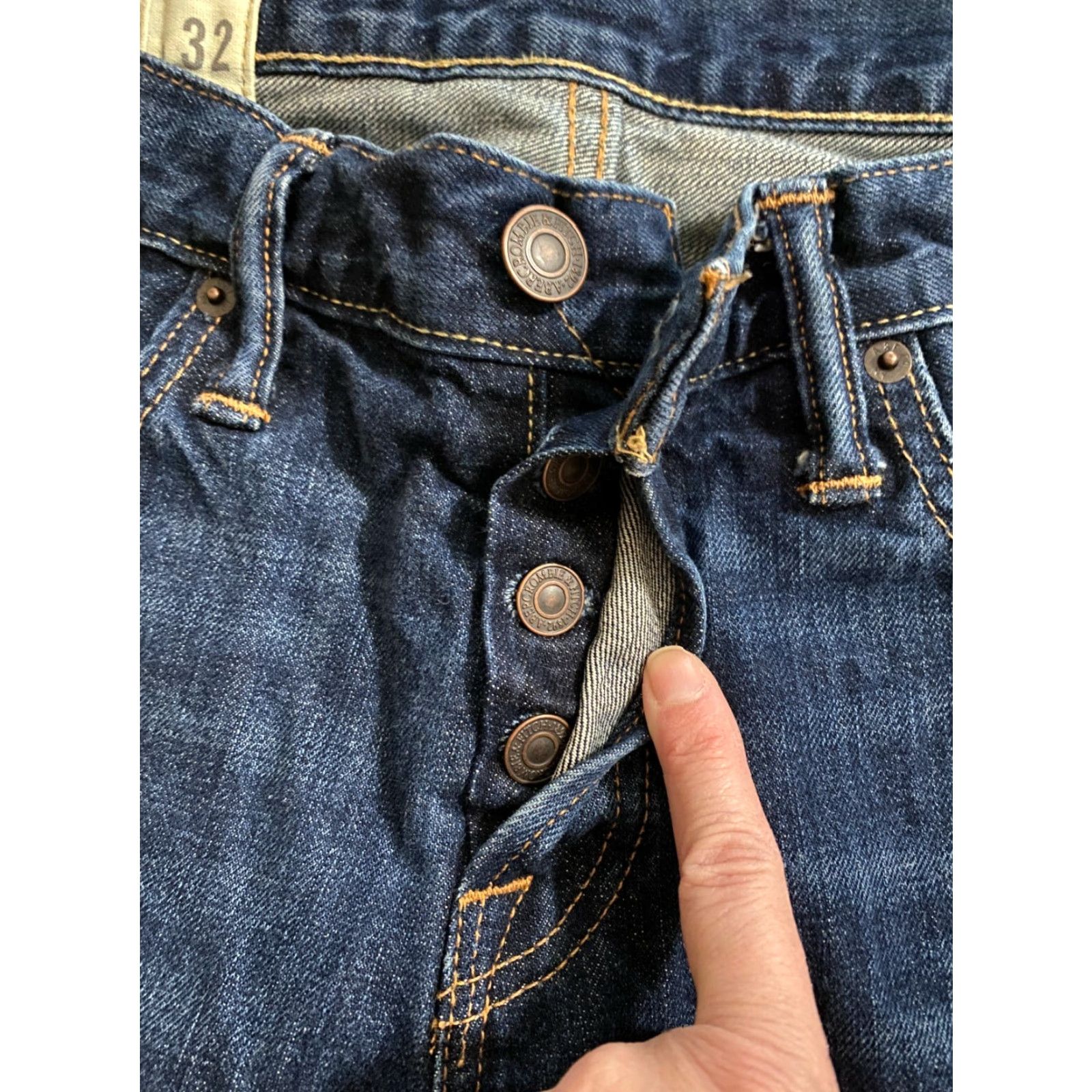 American Eagle Outfitters American Eagle Jeans Men's Size 32x36 Extreme Flex Slim Straight Dark Wash Size US 32 / EU 48 - 2 Thumbnail