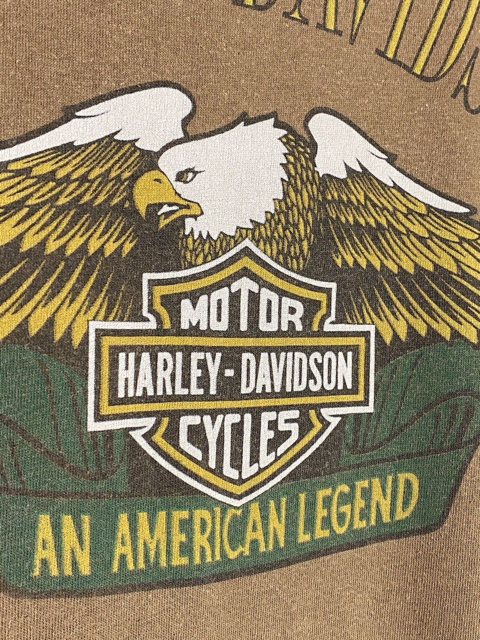 Harley Davidson Vintage 1990 Harley Davidson 3D Emblem Logo American Legend Size US XL / EU 56 / 4 - 5 Thumbnail